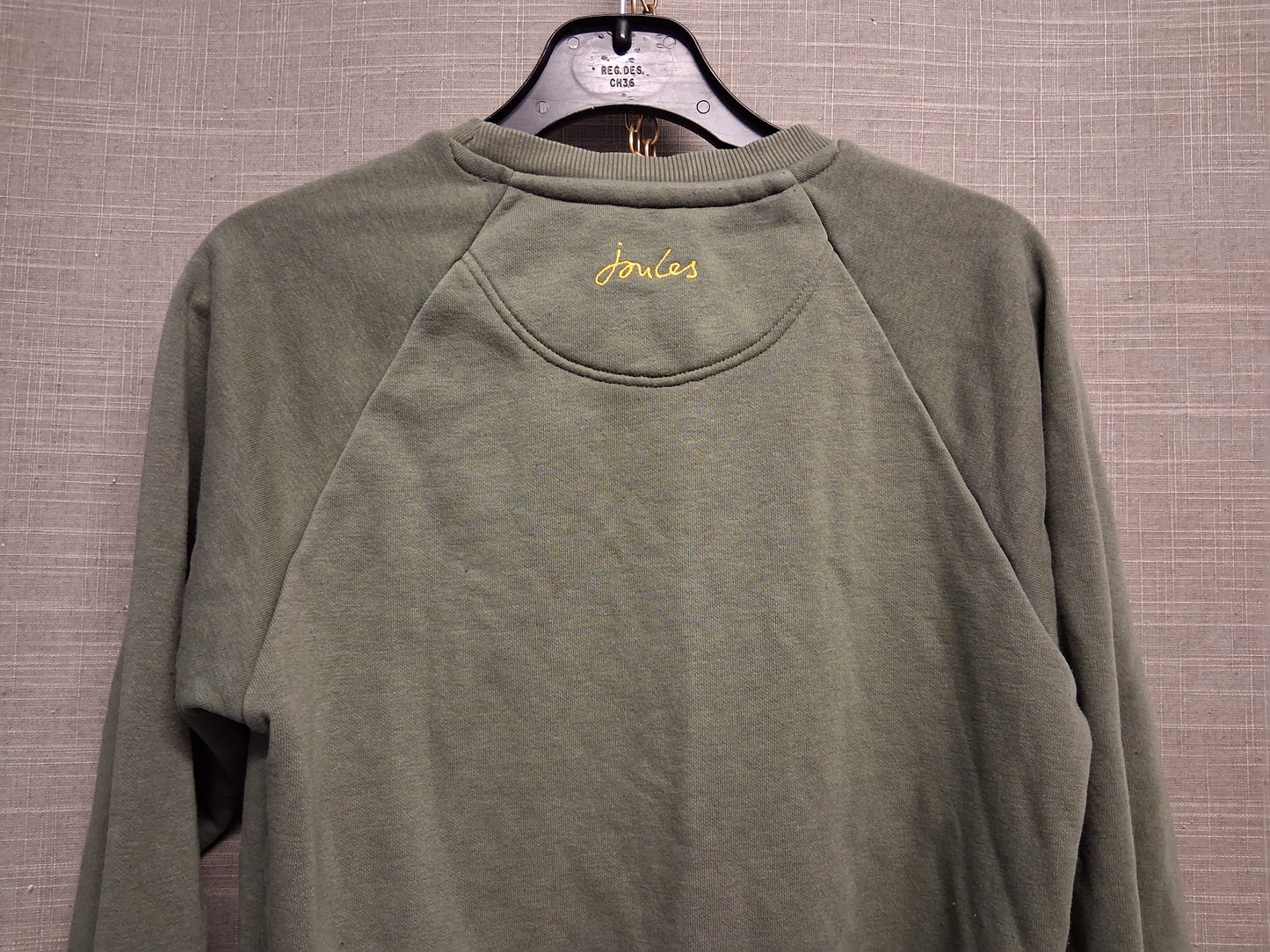 Joules Boys Land-Rover Theme Khaki Sweater Crew Neck Long Sleeve Age 7 Years