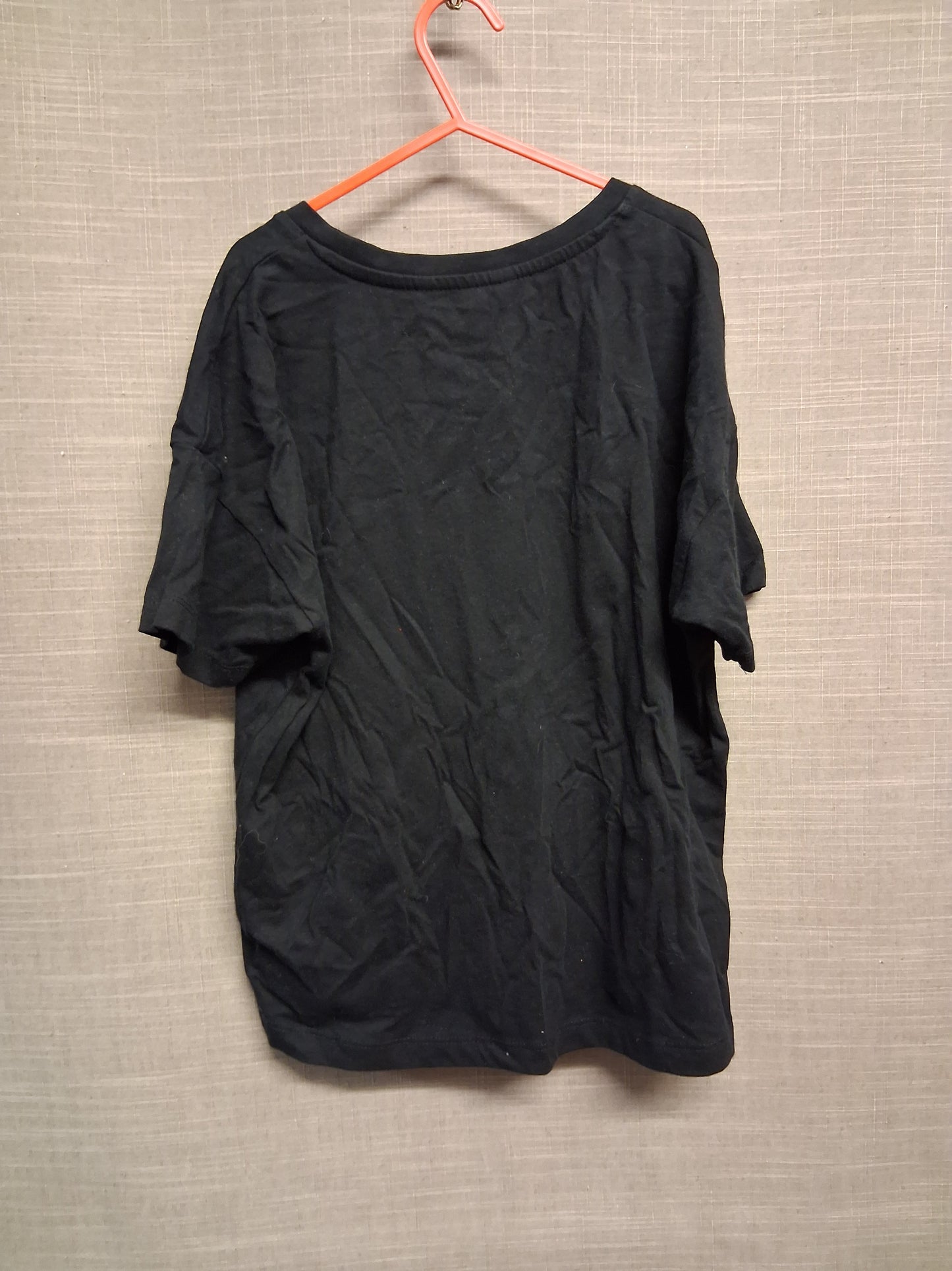 George Girls Halloween 2 way Sequin Pumpkin Black T-Shirt Age 11-12 Years