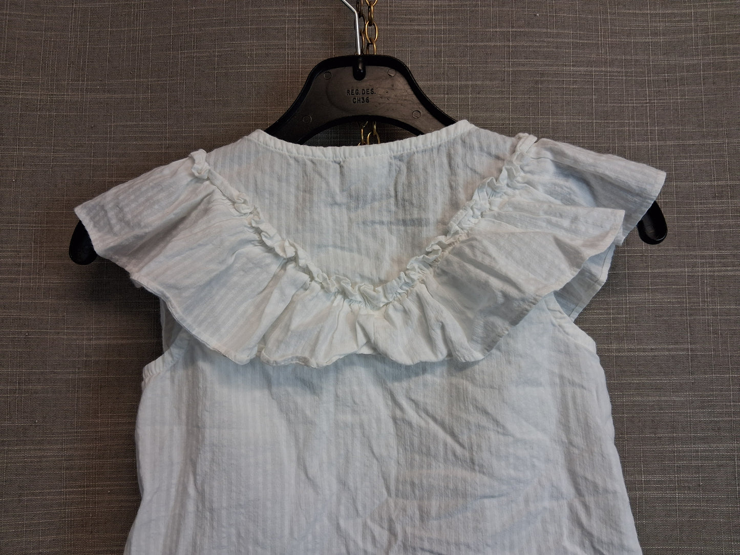 Next Girls White Sleeveless Blouse Tie Front Age 3 Years