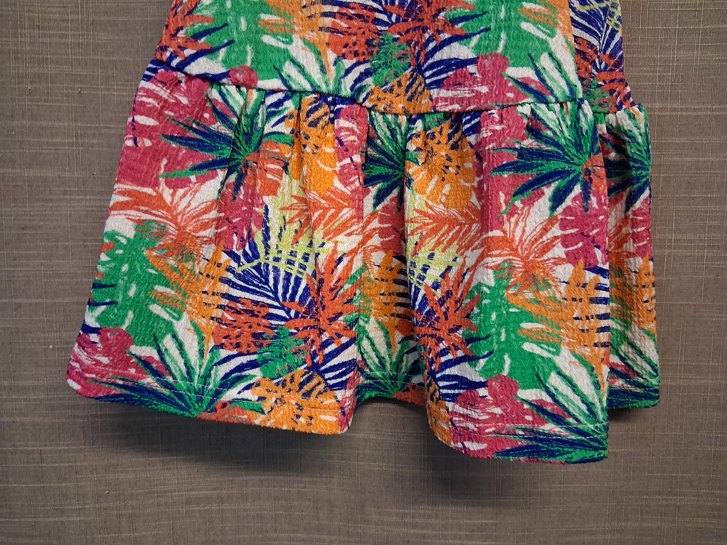 Nutmeg Girls Multicolour Tropical Tiered Skirt Age 6-7 Years