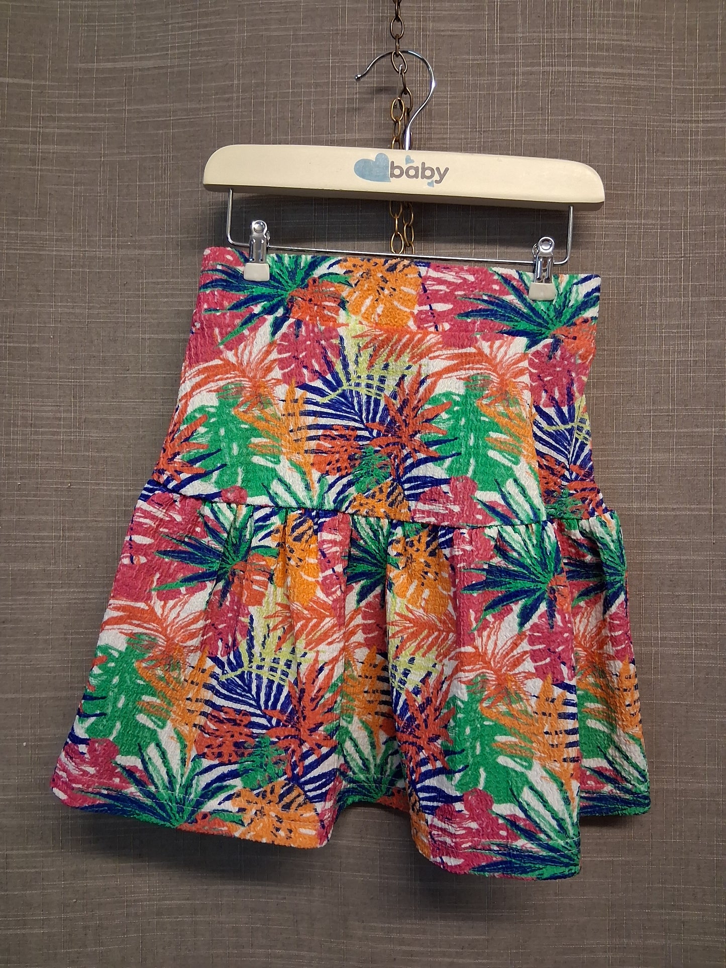 Nutmeg Girls Multicolour Tropical Tiered Skirt Age 6-7 Years