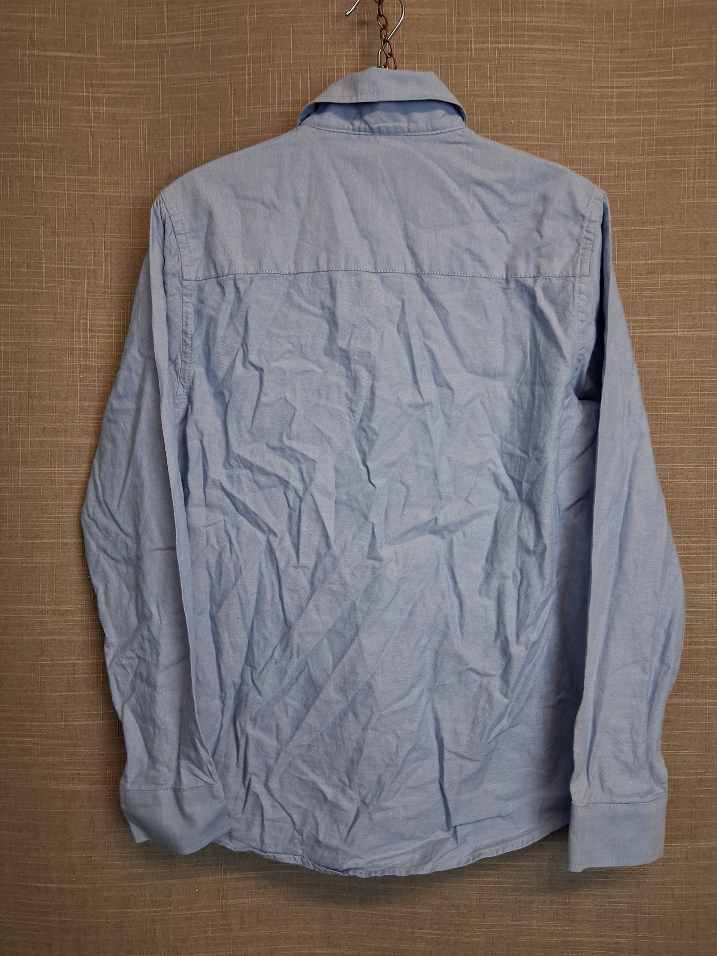 Next Boys Blue Chambray Long Sleeve Shirt Age 11 Years