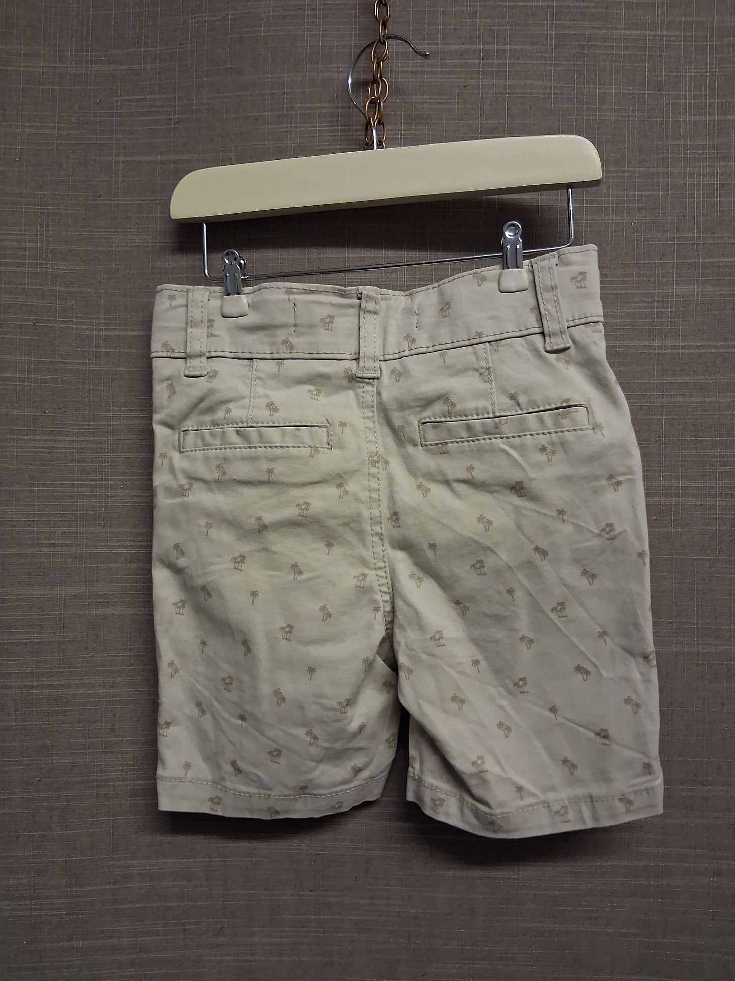 Primark Boys Beige Palm Tree Slim Fit Chino Shorts Age 2-3 Years
