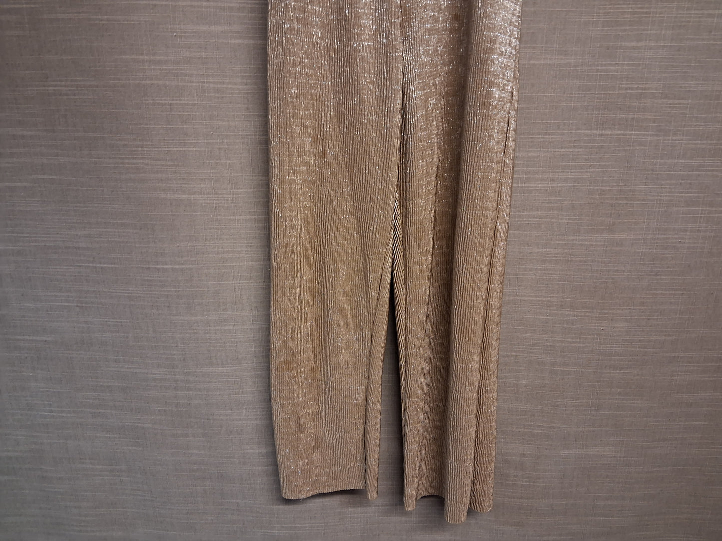 H&M Gold Sparkly Jumpsuit Cap Sleeve Age 8-9 Years