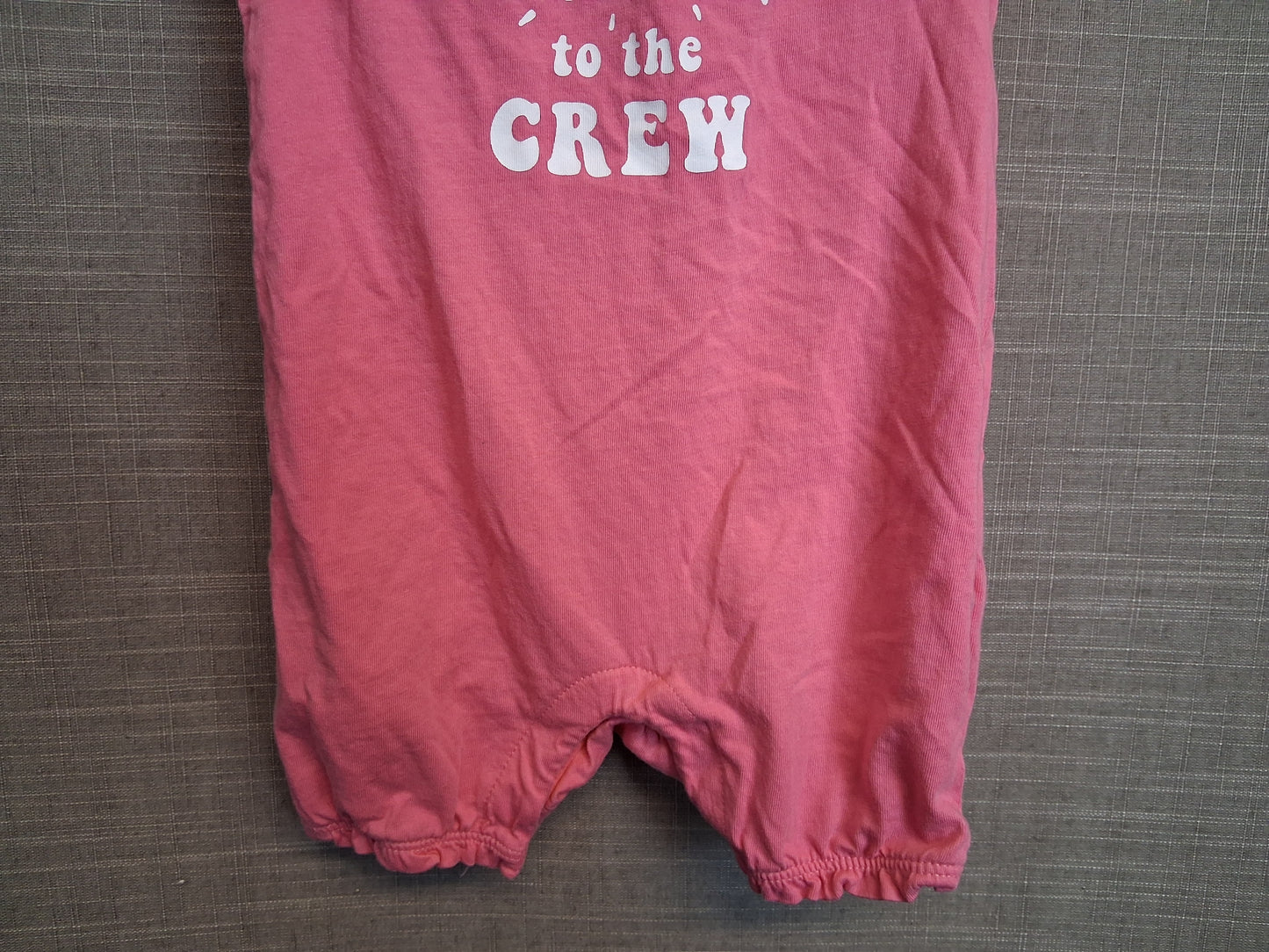 F&F Girls Pink Romper Sleepsuit Age 6-9 Months