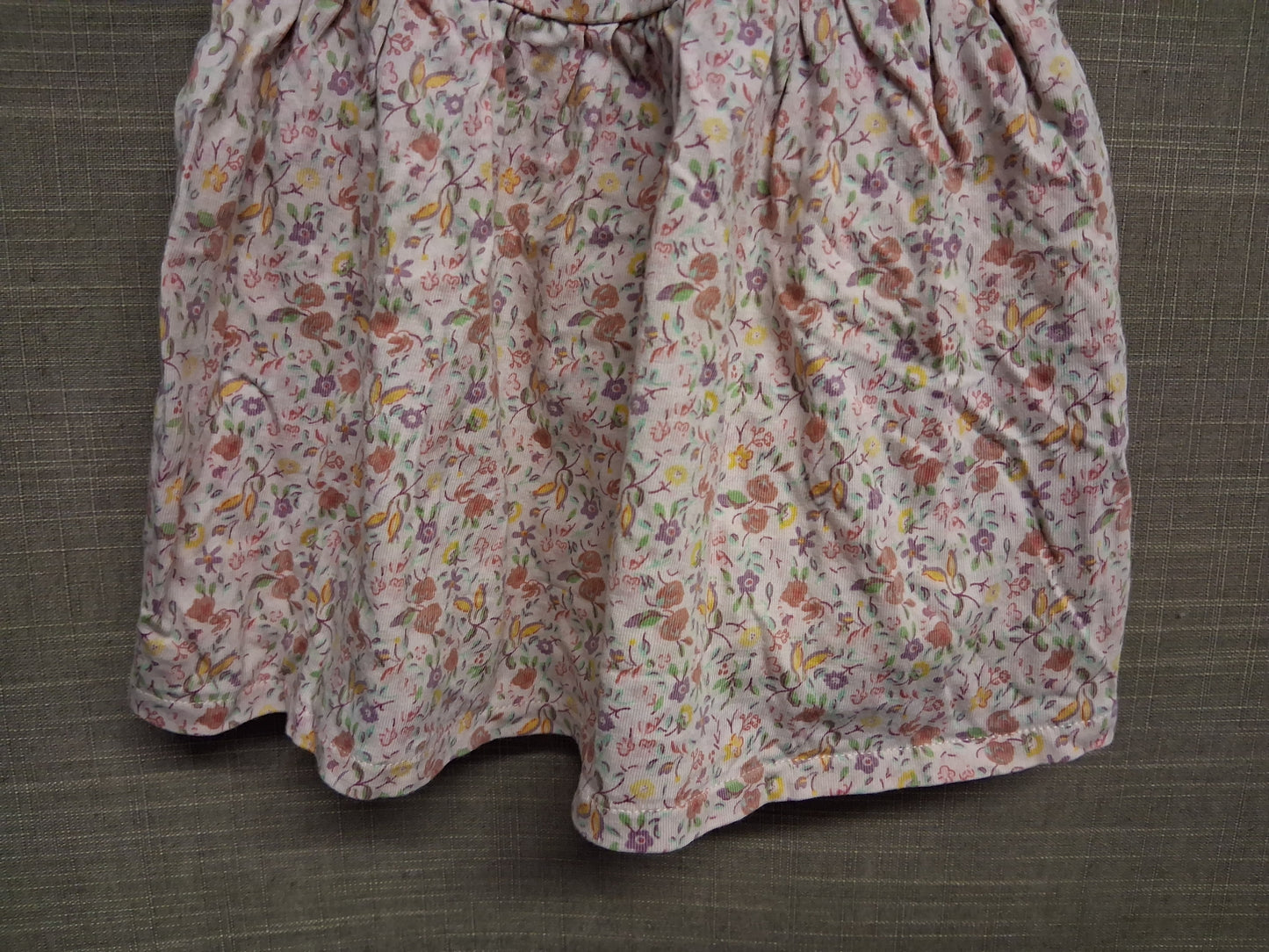 Next Girls Pink Floral Jersey Cap Sleeve Dress Age First Size