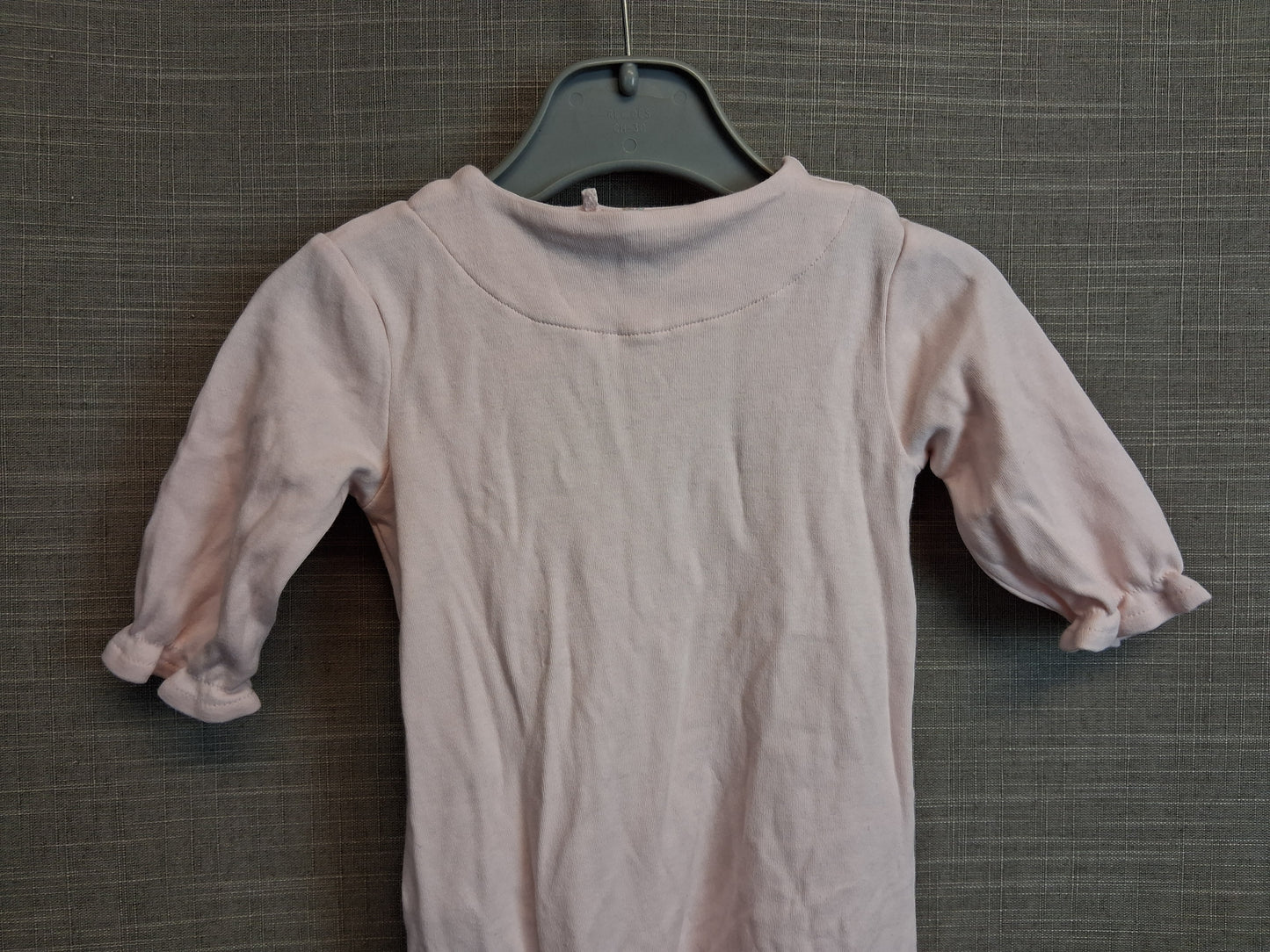Next Girls Pink Bunny Theme Sleepsuit Age 0-3 Months
