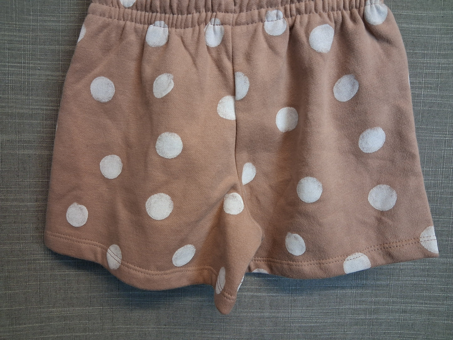 George Girls Beige Spotty  Jersey Shorts Age 6-7 Years New