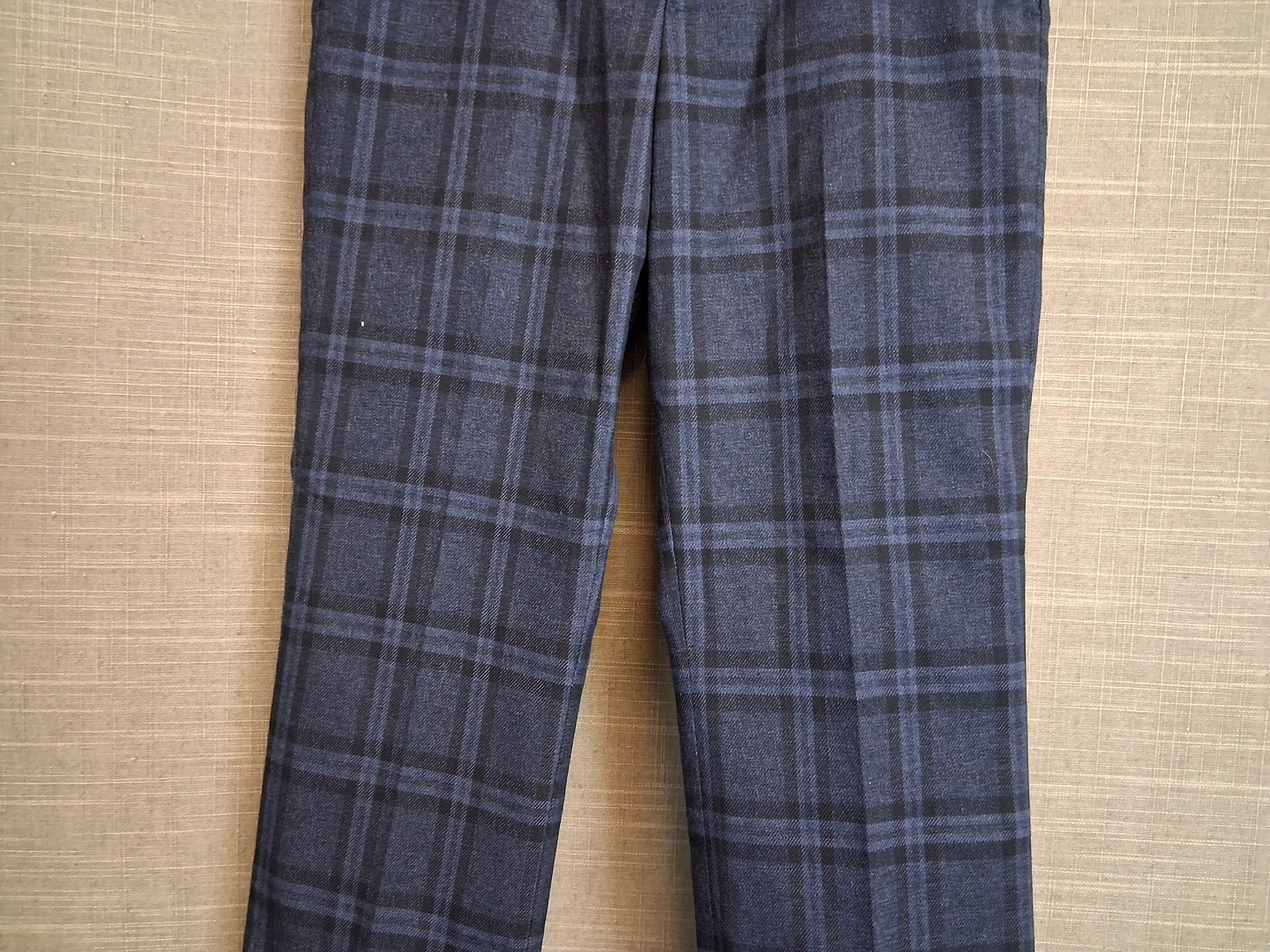 Next Boys Blue Check Smart Trousers Age 5 Years