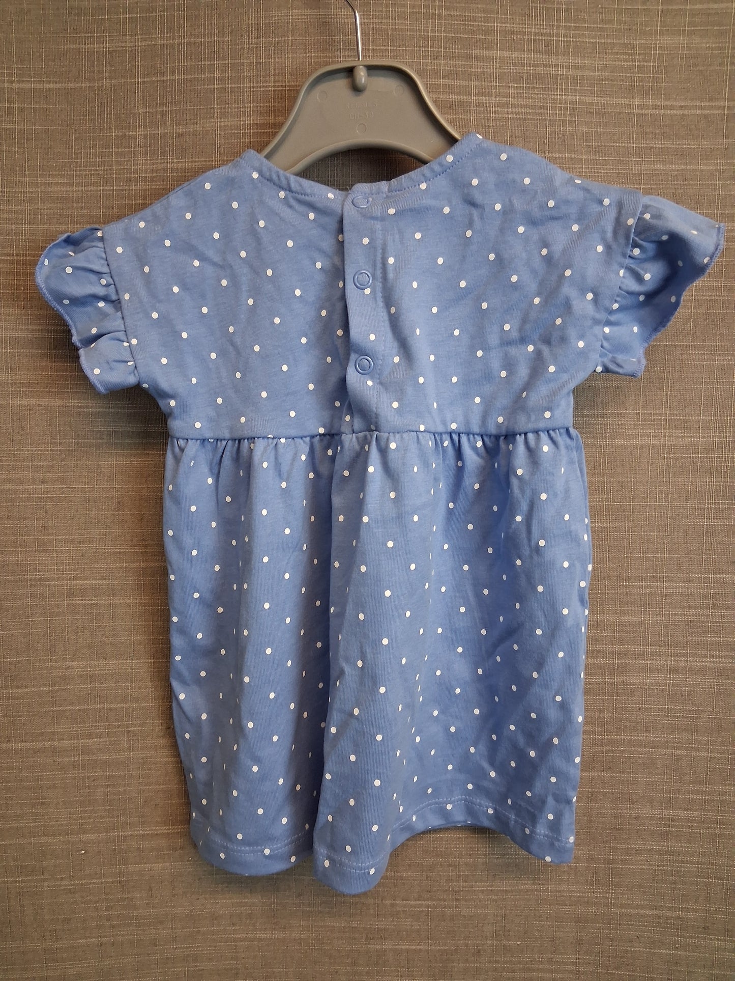 George Girls Blue Jersey T-Shirt Dress Age 3-6 Months