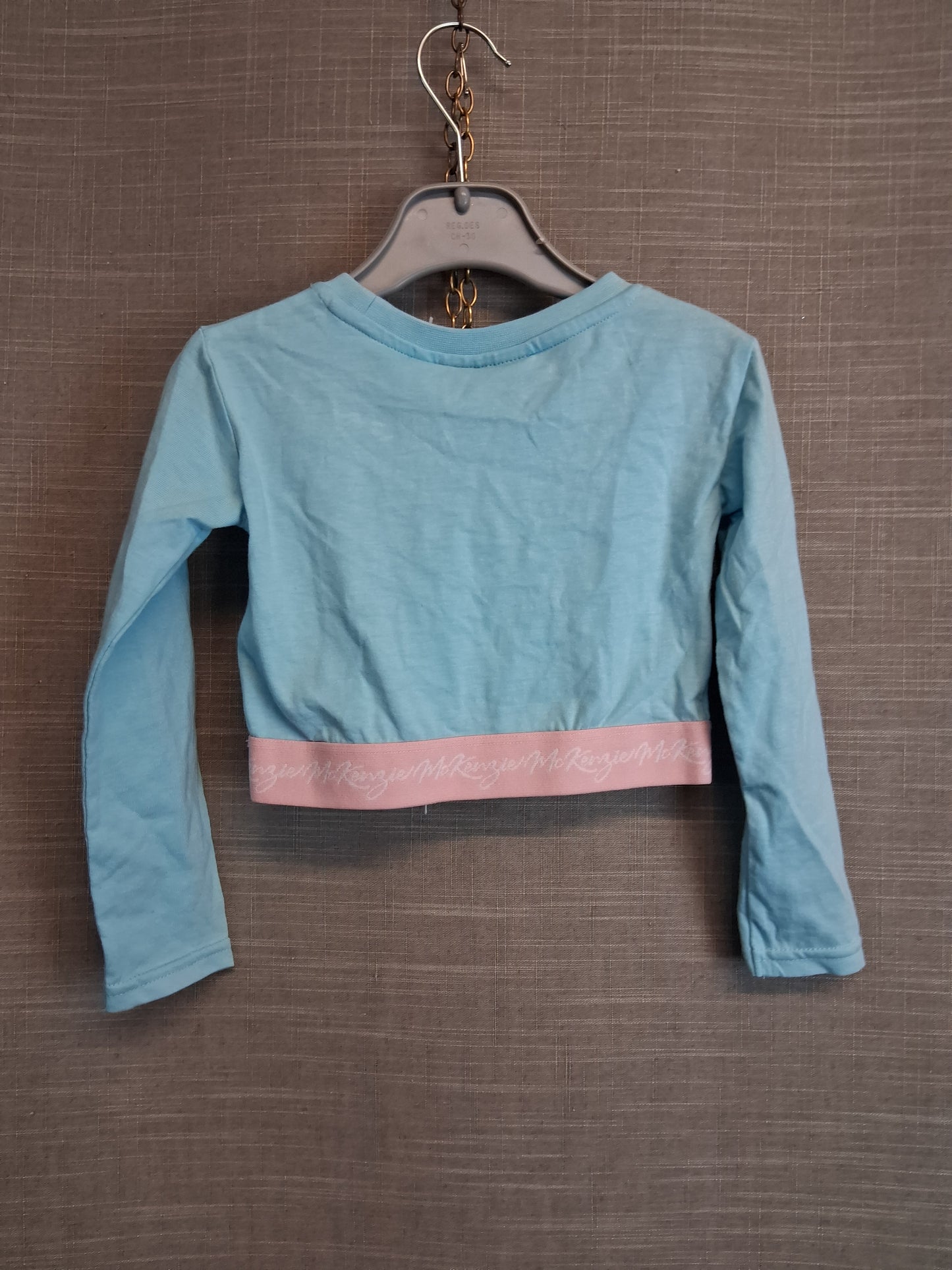 Mckenzie Girls Blue Crop Long Sleeve T-Shirt Age 3-4 Years New