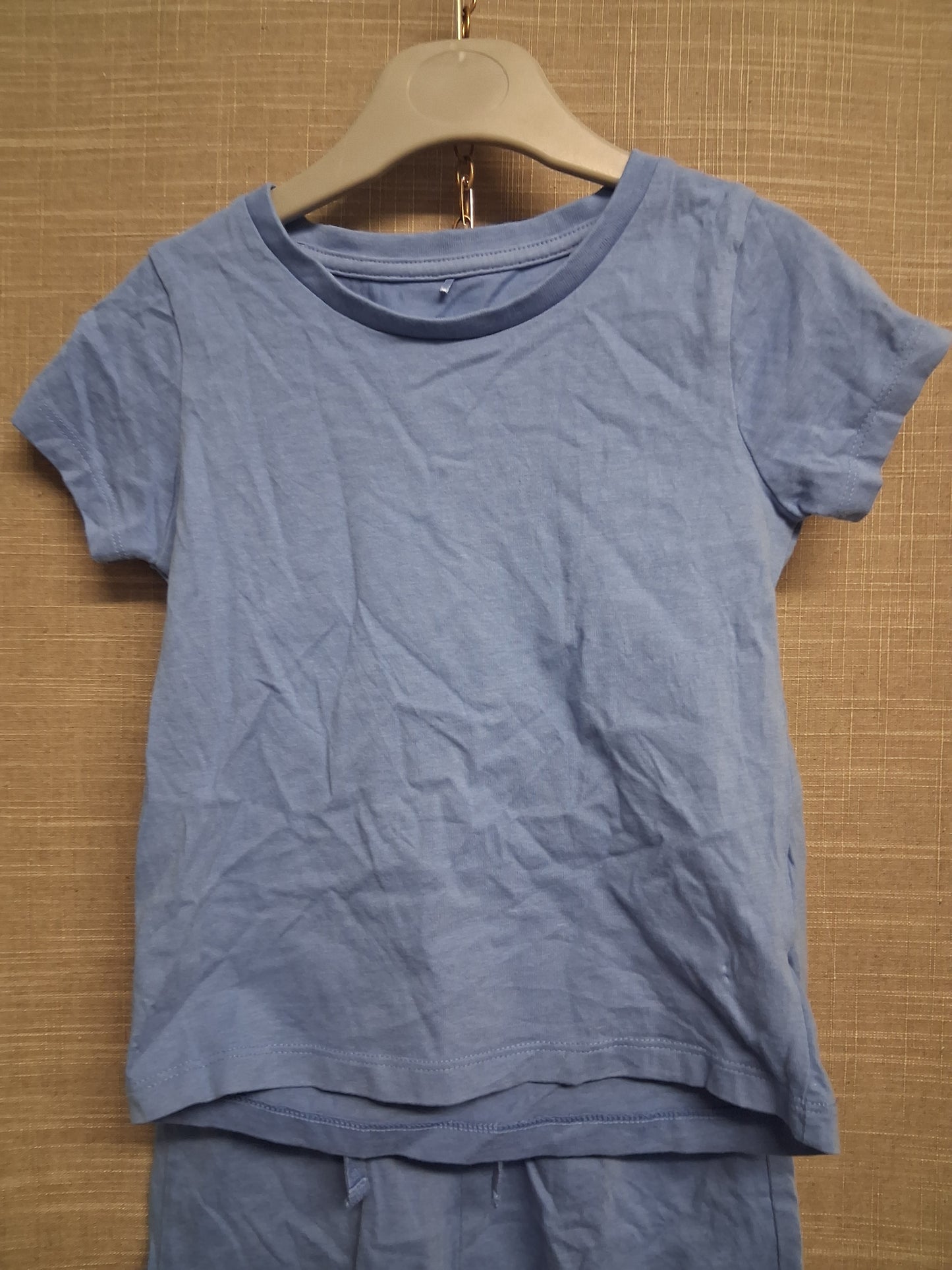 George Unisex 2 Piece Outfit Shorts & T-Shirt Blue Age 2-3 Years