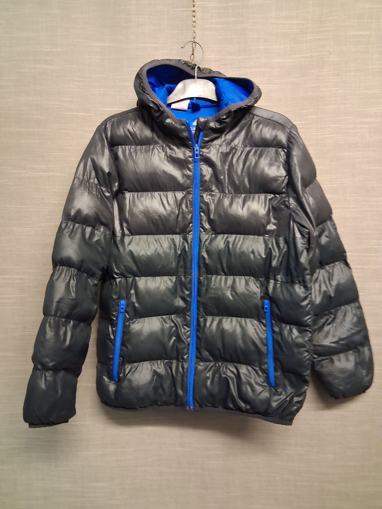 Adidas Boys Black Puffer Jacket Coat Showerproof Age 13-14 Years