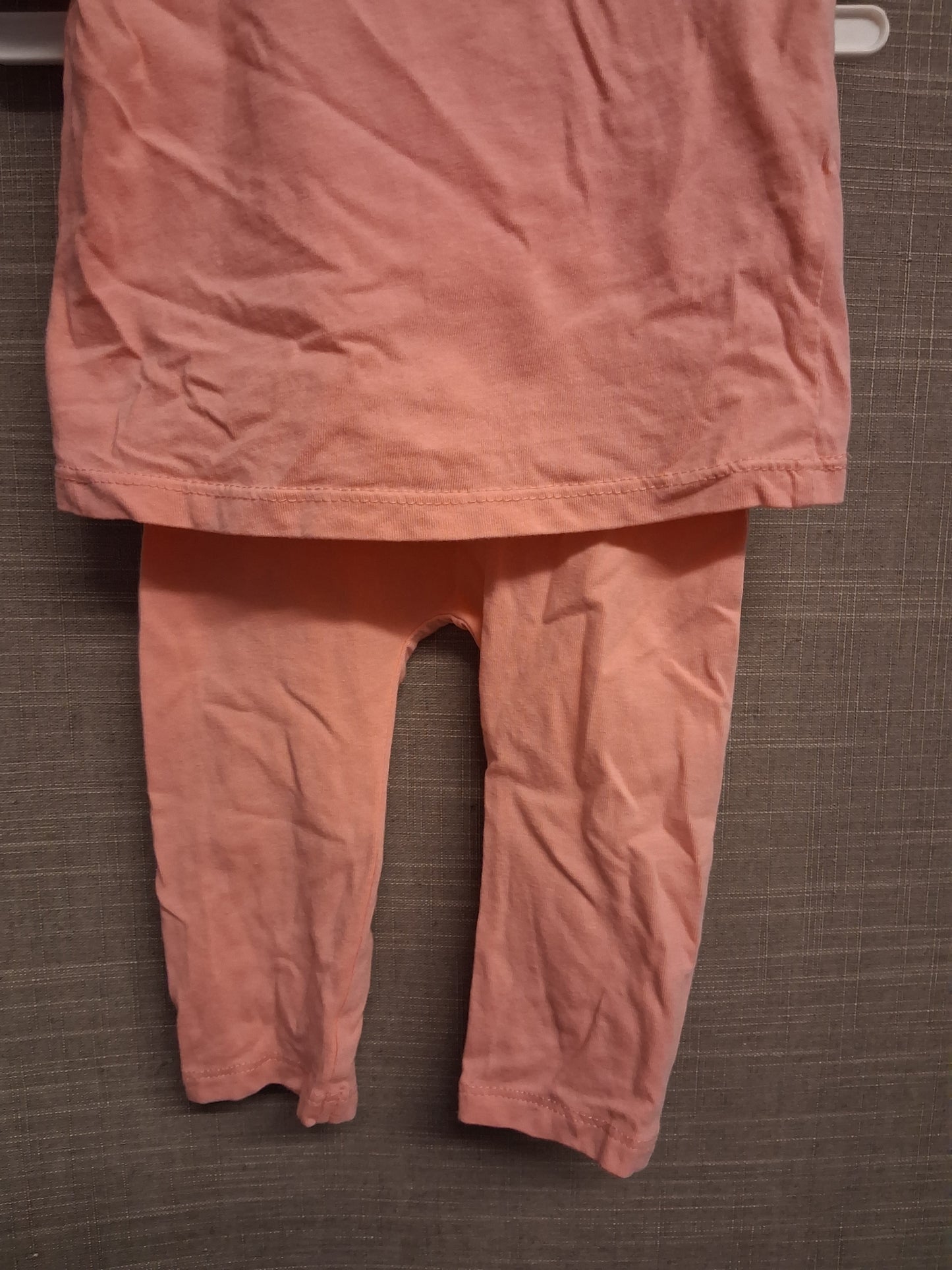 Matalan Girls Pink 2 Piece Outfit T-Shirt and Leggings Age 3-6 Months