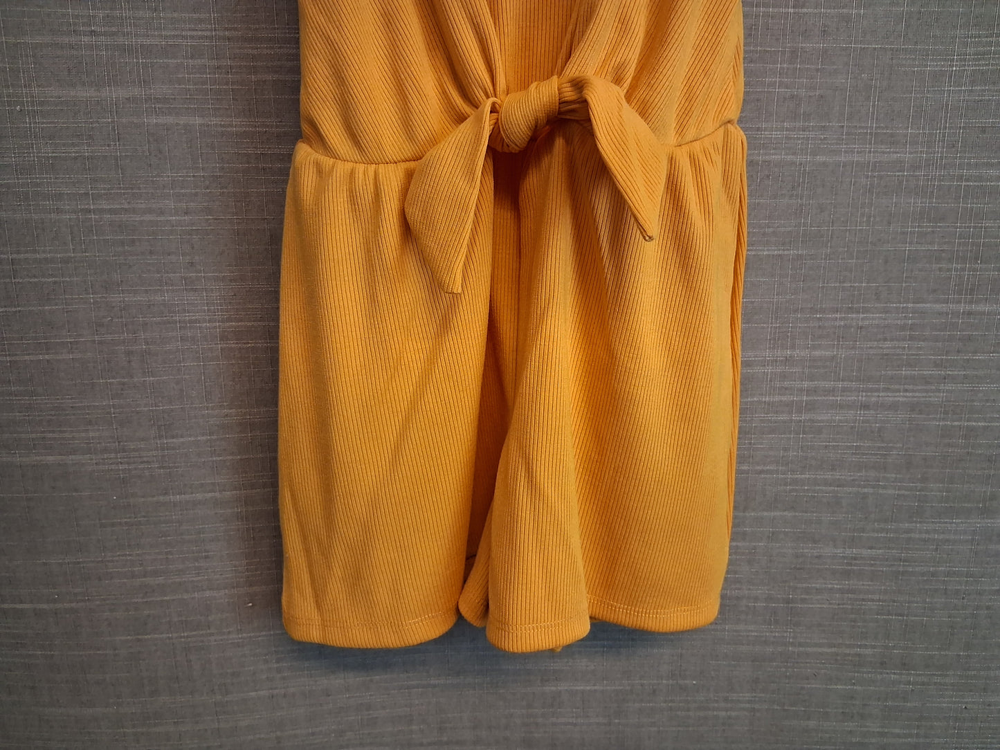 Primark Girls Yellow Playsuit Tie Front Age 7-8 Years