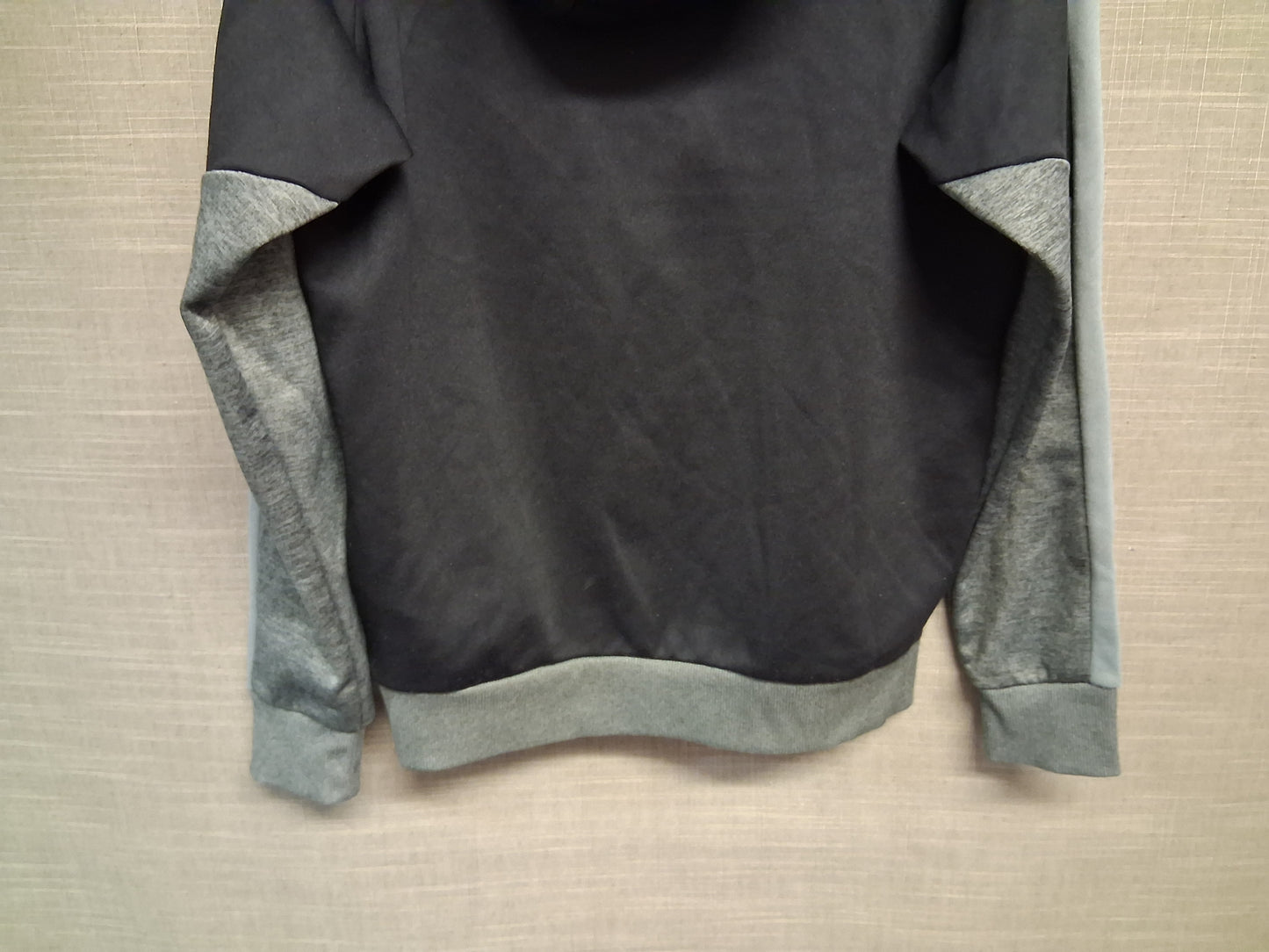 Mckenzie Boys Black Grey Half Zip Hoodie Age 10-12 Years