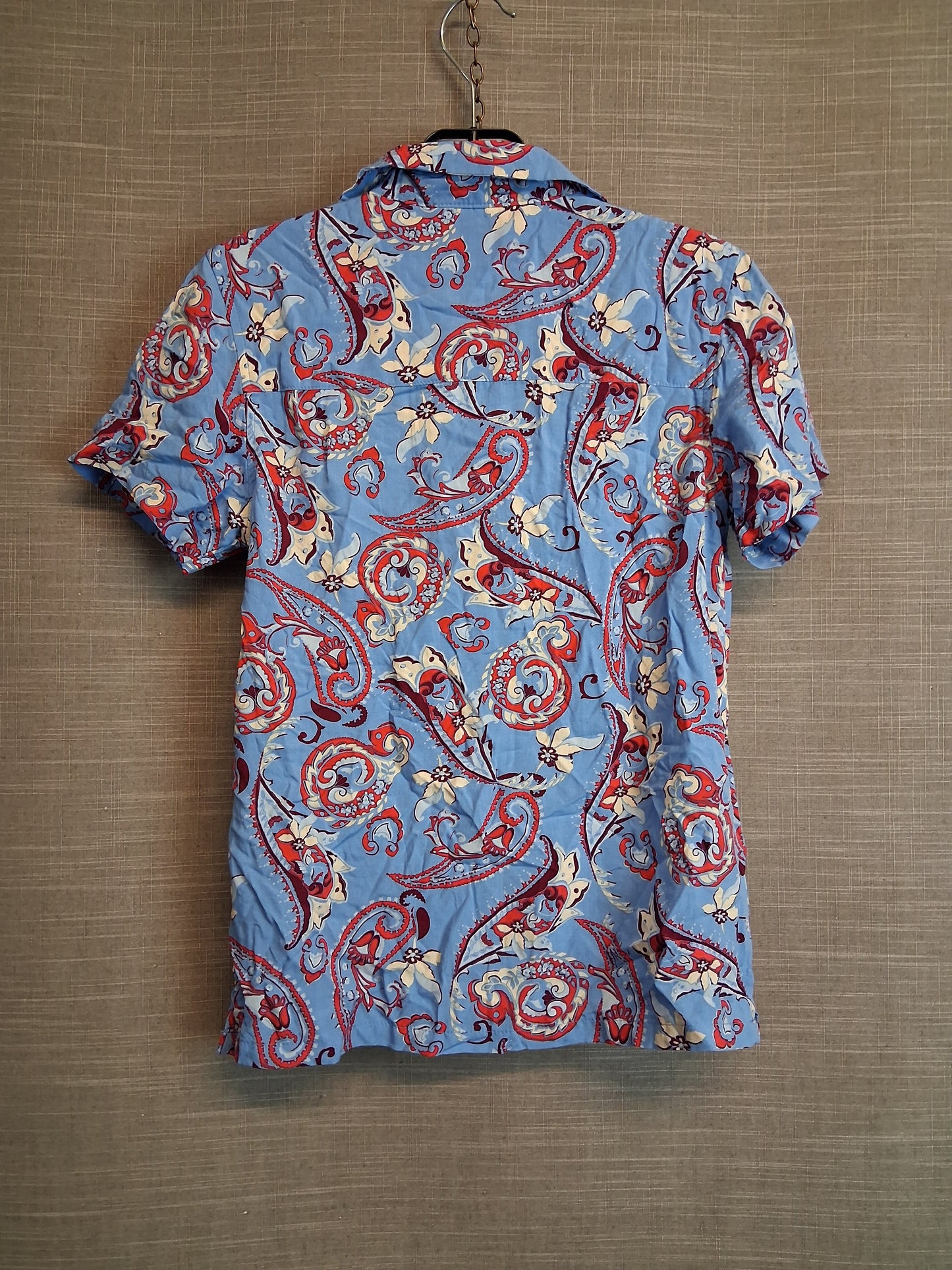 Primark Boys Hawaiian Theme Short Sleeve Shirt Blue Age 8-9 Years