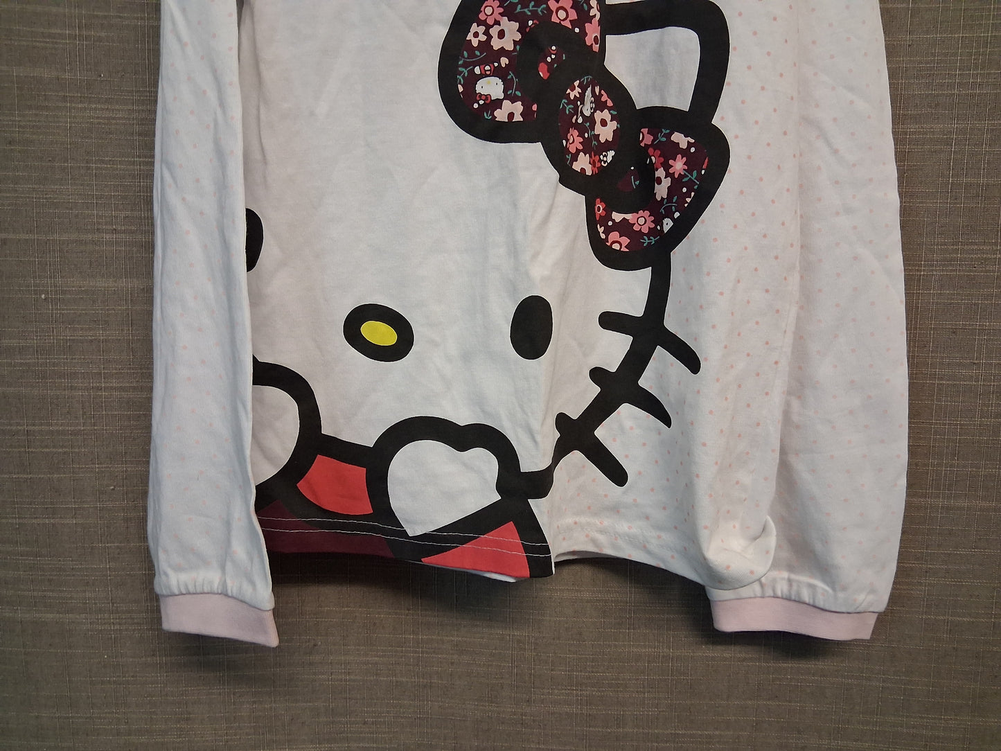 H&M Hello Kitty Long Sleeve Jersey Top T-Shirt Age 6-8 Years