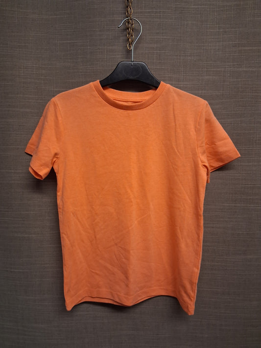 Next Neon Orange Short Sleeve Jersey T-Shirt Age 7 Years