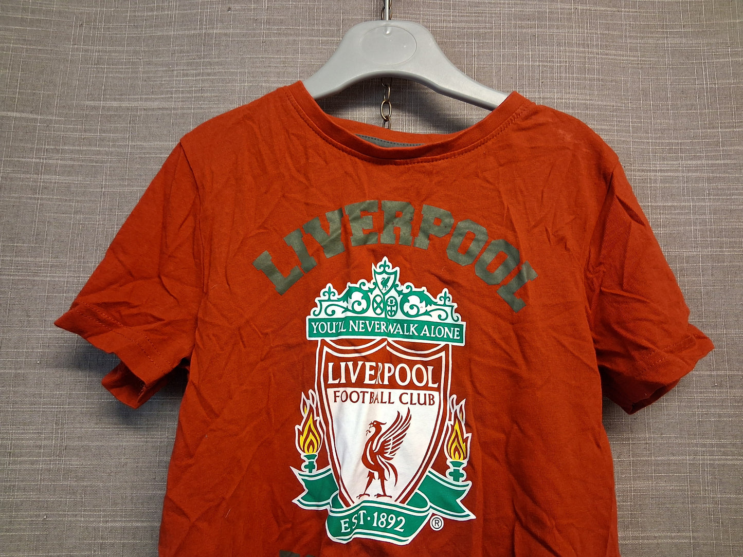 Liverpool Football Club Red Jersey Short Sleeve T-Shirt Age 6-7 Years