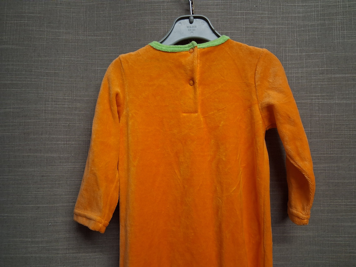 Hallowscream Baby Unisex Pumpkin Sleepsuit Romper Velour Age 12-18 Months