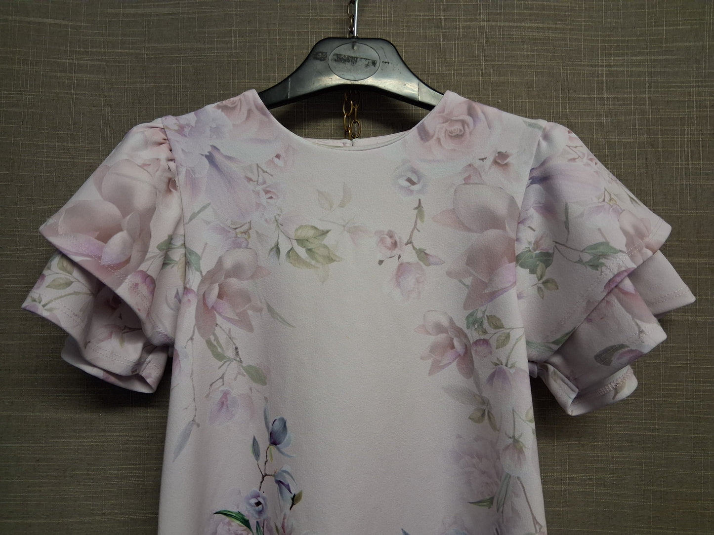 Next Girls Floral Pale Pink A Line Dress Age 8 Years