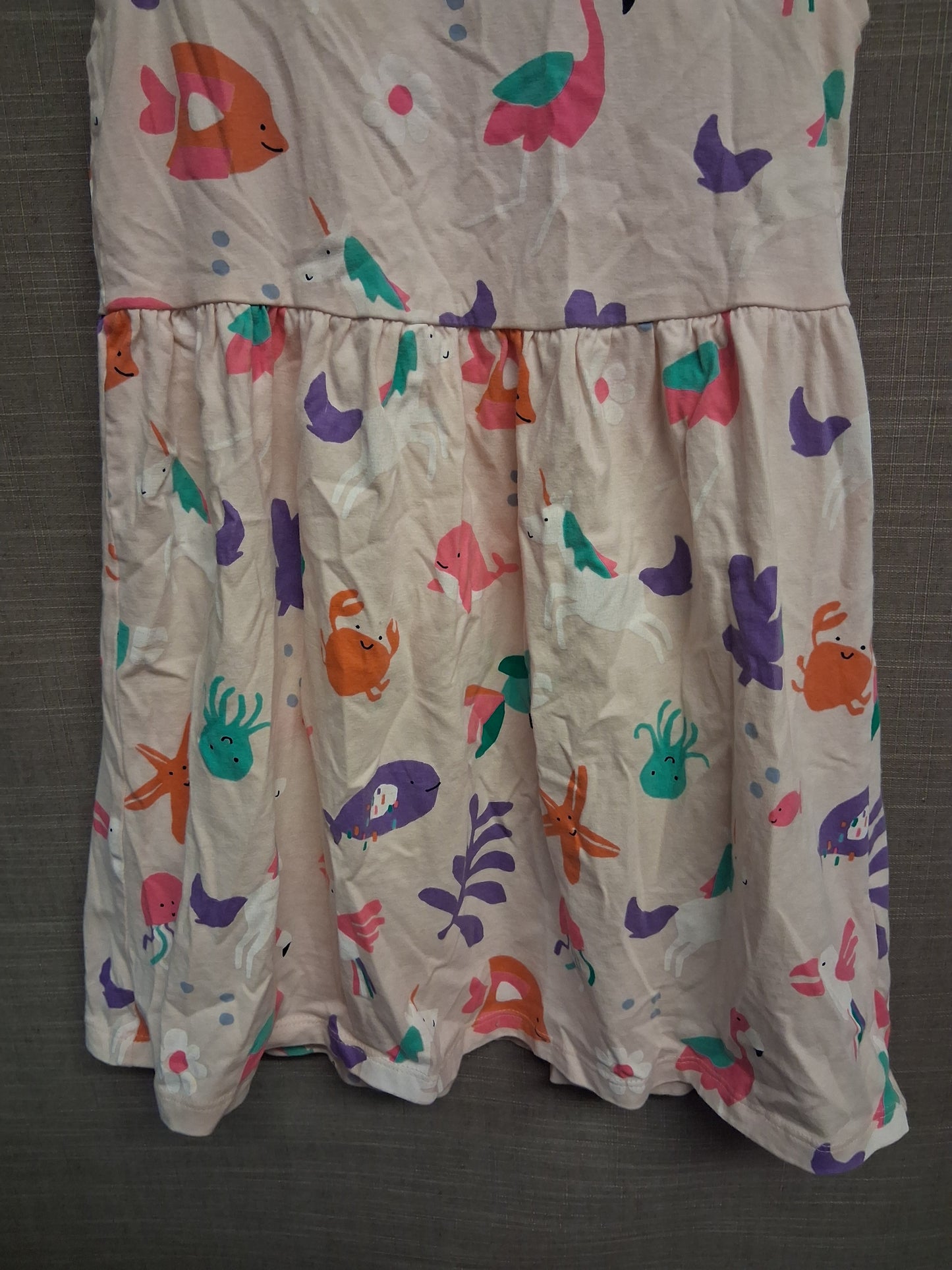 Marks and Spencer Girls Sealife Theme Jersey Sundress Age 6-7 Years