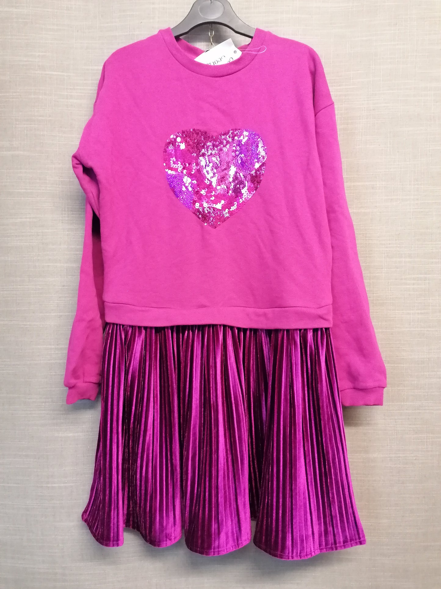George Girls Purple Jumper Dress Age 12-13 Years New