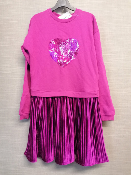 George Girls Purple Jumper Dress Age 12-13 Years New