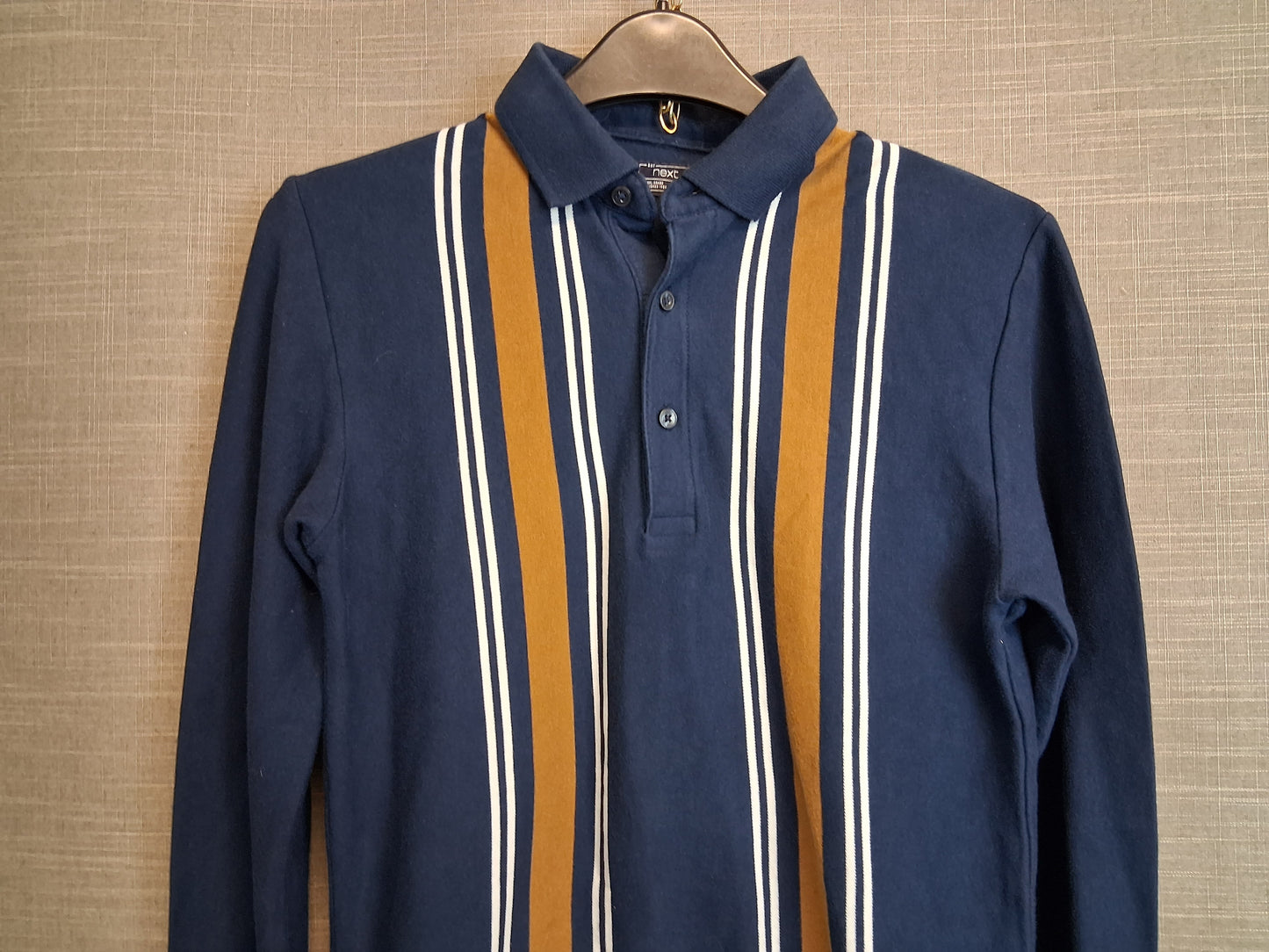 Next Boys Long Sleeve Polo T-Shirt Knitted Age 13 Years