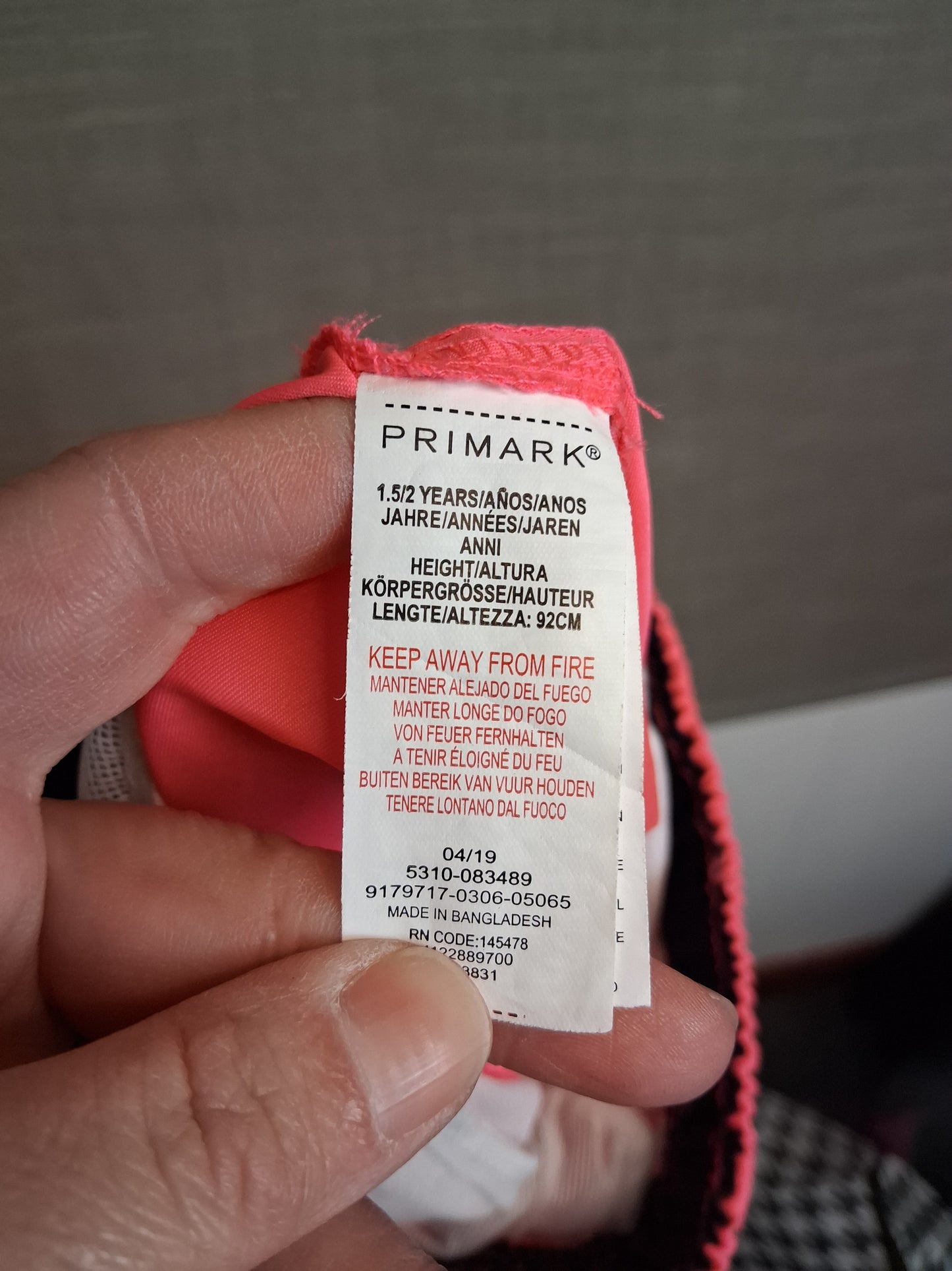 Primark Boys Swim Shorts Age 18-24 Months Hot Pink