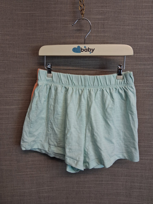 Next Girls 2 Pairs Jersey Shorts Age 4-5 Years Neon Orange & Green