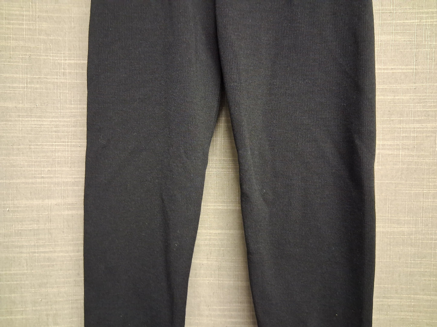 F&F Girls Black Lined Leggings Age 7-8 Years