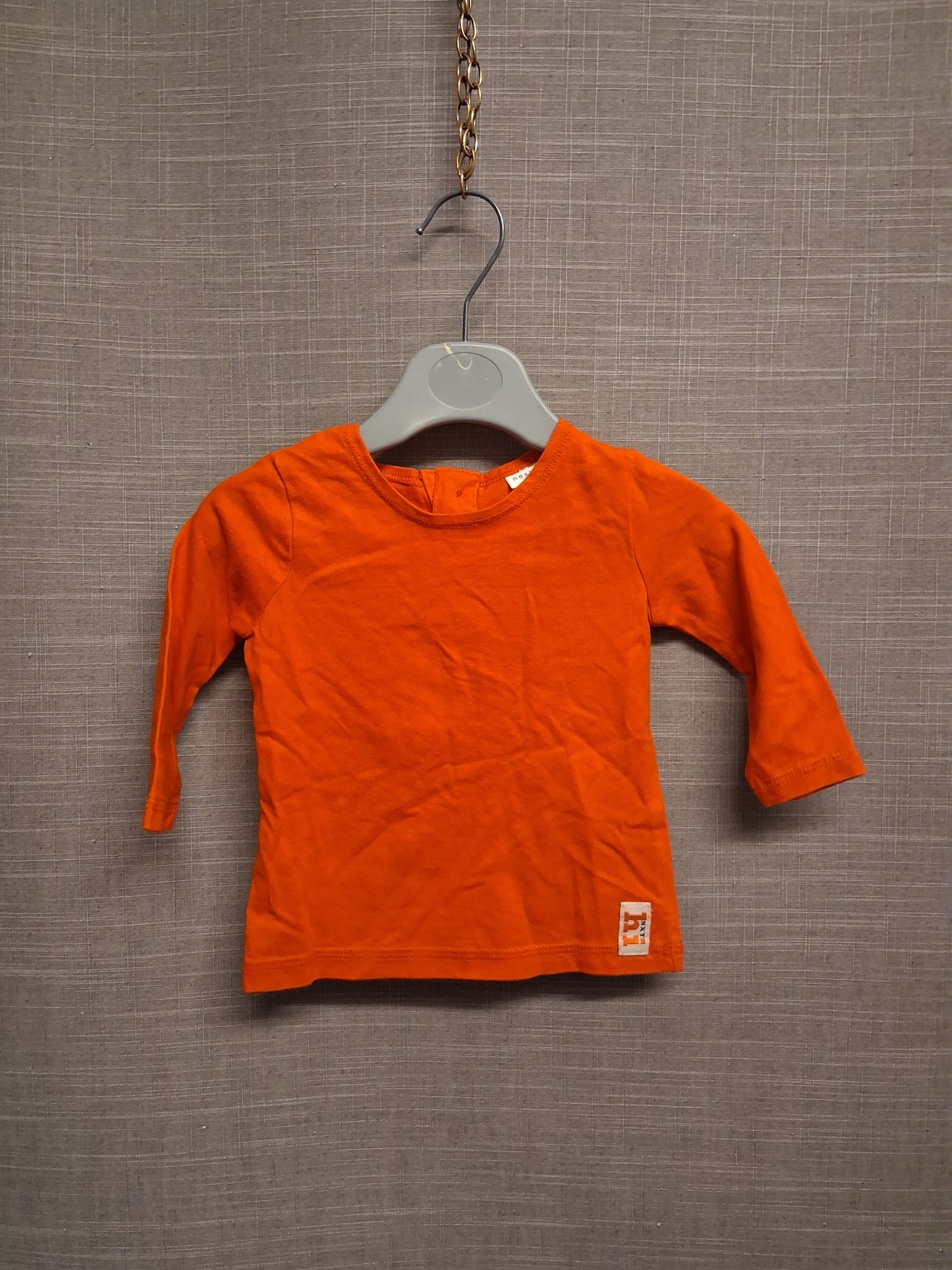 Next Boys Jersey Long Sleeve Red T-Shirt Age 0-3 Months