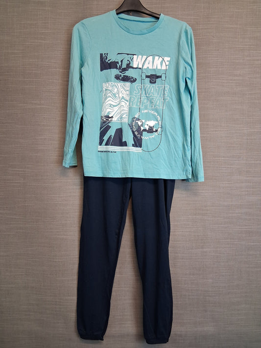 George Boys Pyjamas PJs 2 Piece Set Age 14-15 Years