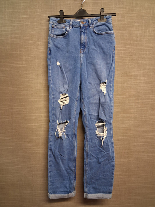 New Look Tori Mom Style Distressed Denim Jeans Age 15 Years