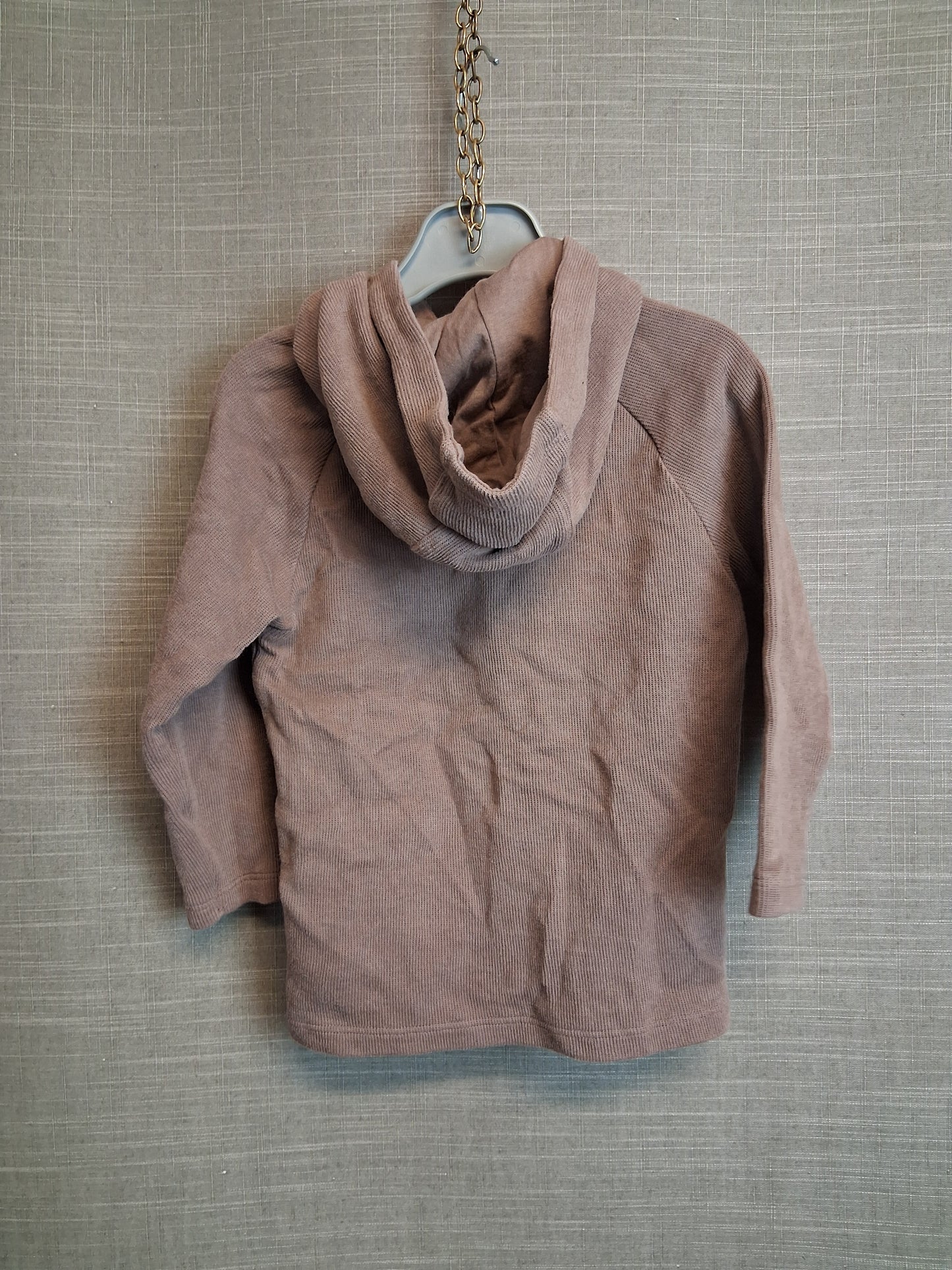 Next Boys Hoodie Brown Snap Button Age 18-24 Months