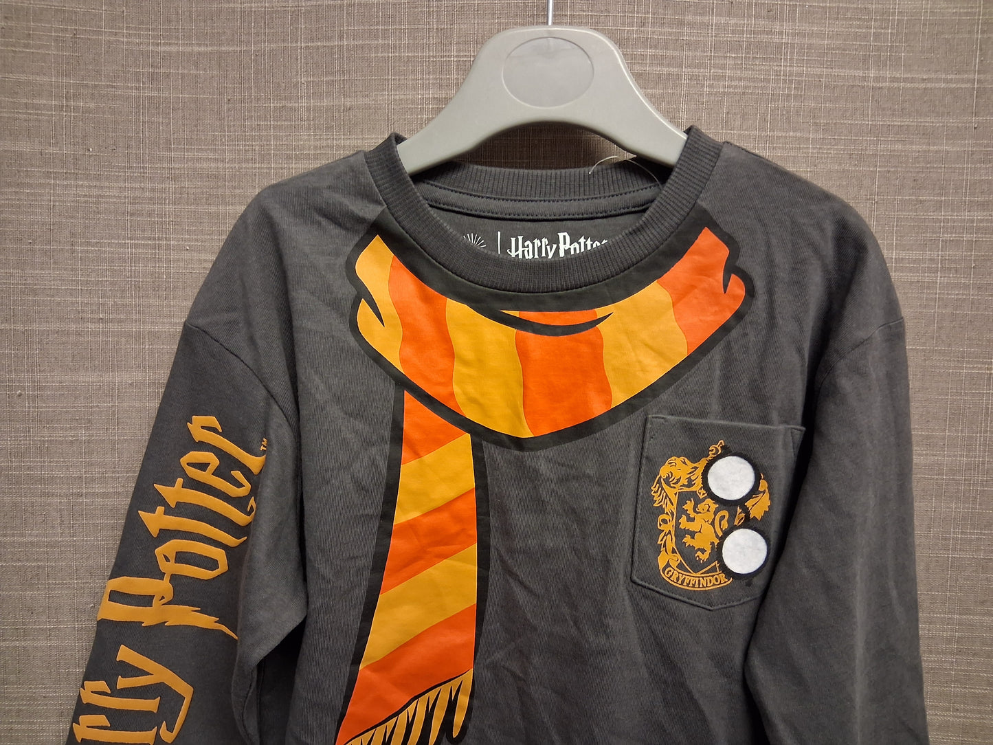 Harry Potter F&F Grey Long Sleeve Boys T-Shirt Age 3-4 Years