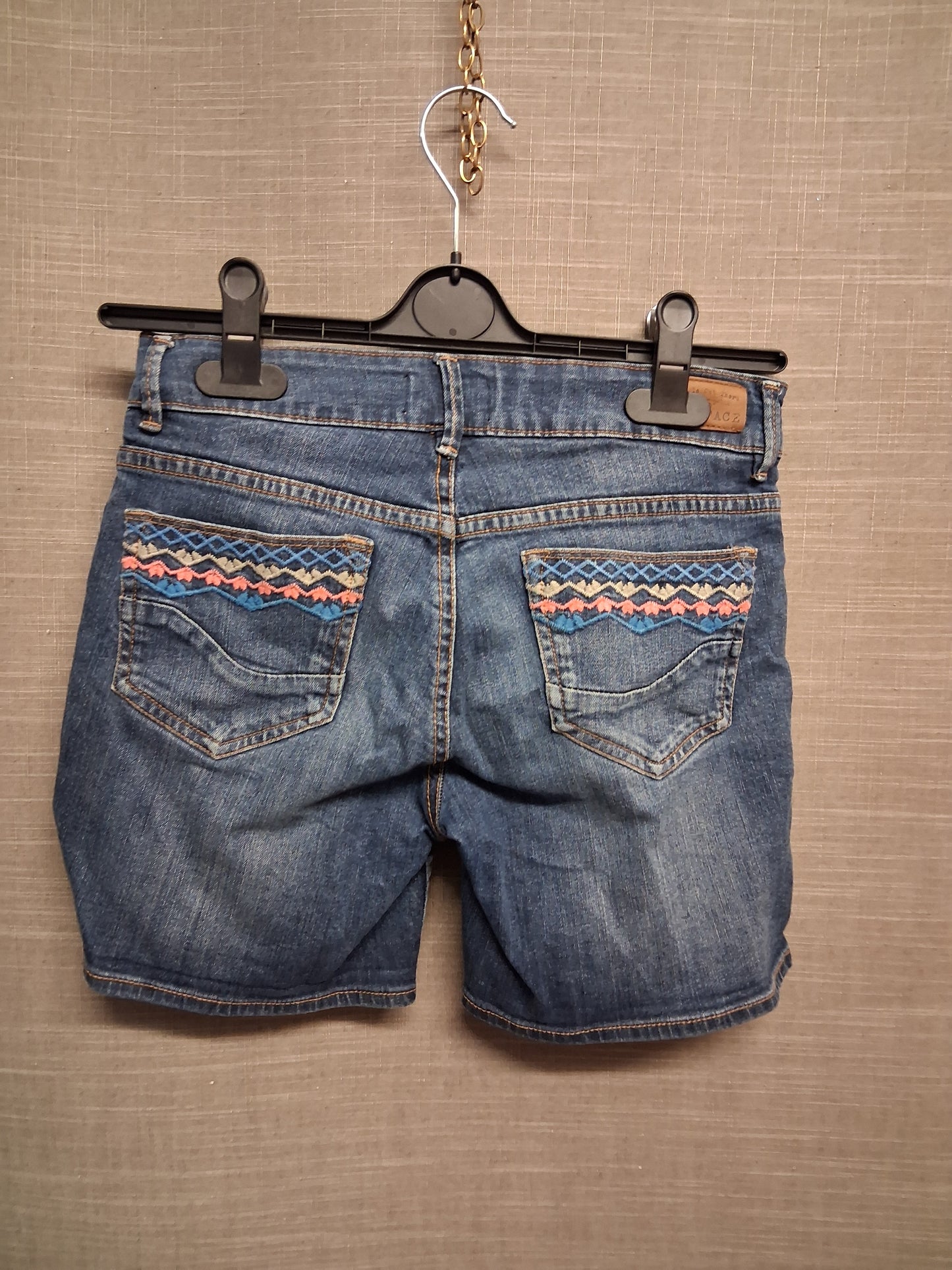 Fat Face Girls Darkwash Blue Denim Shorts Age 12-13 Years