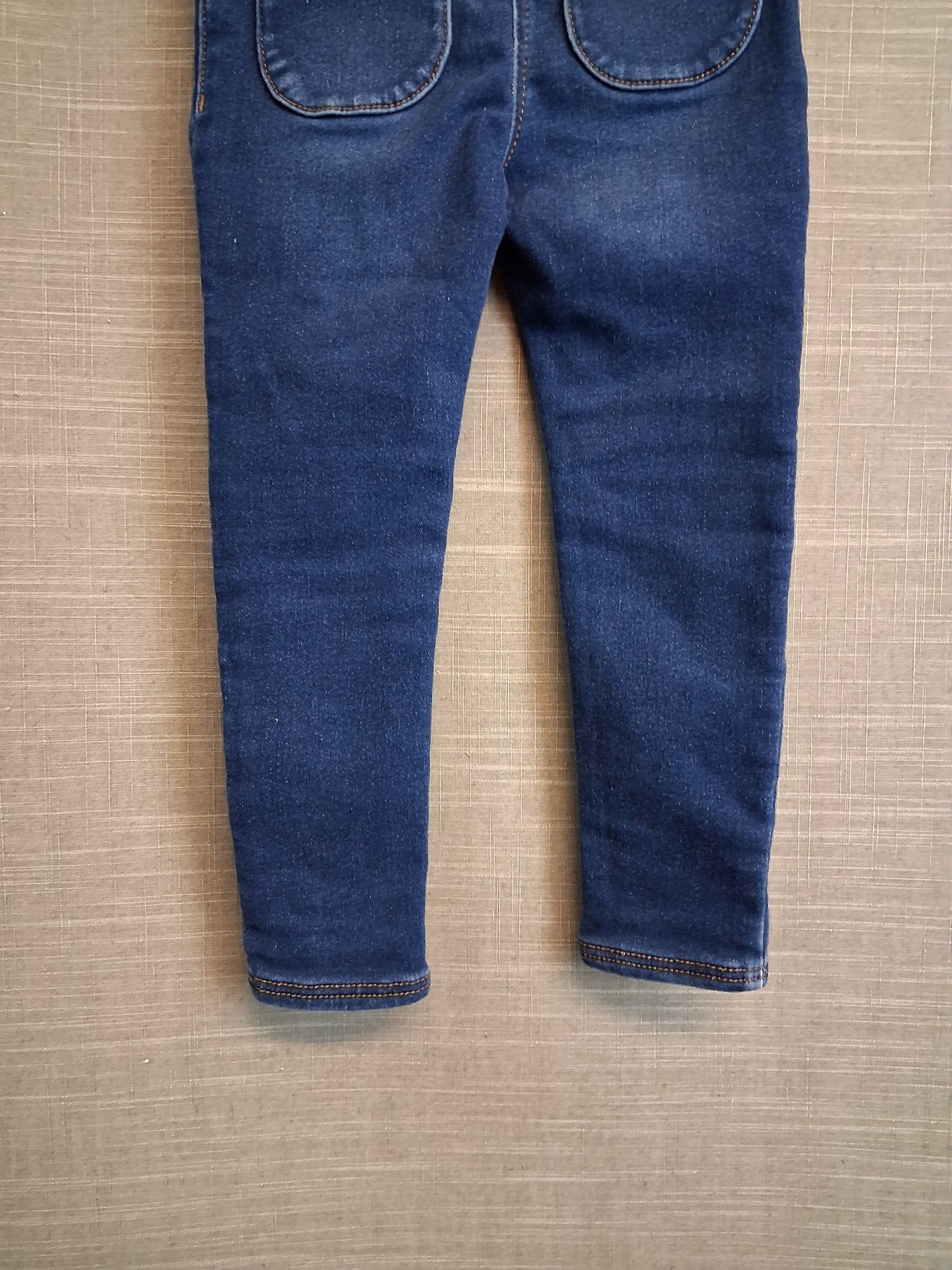 Nutmeg Girls Blue Denim Jeggings Stretch Age 3-4 Years