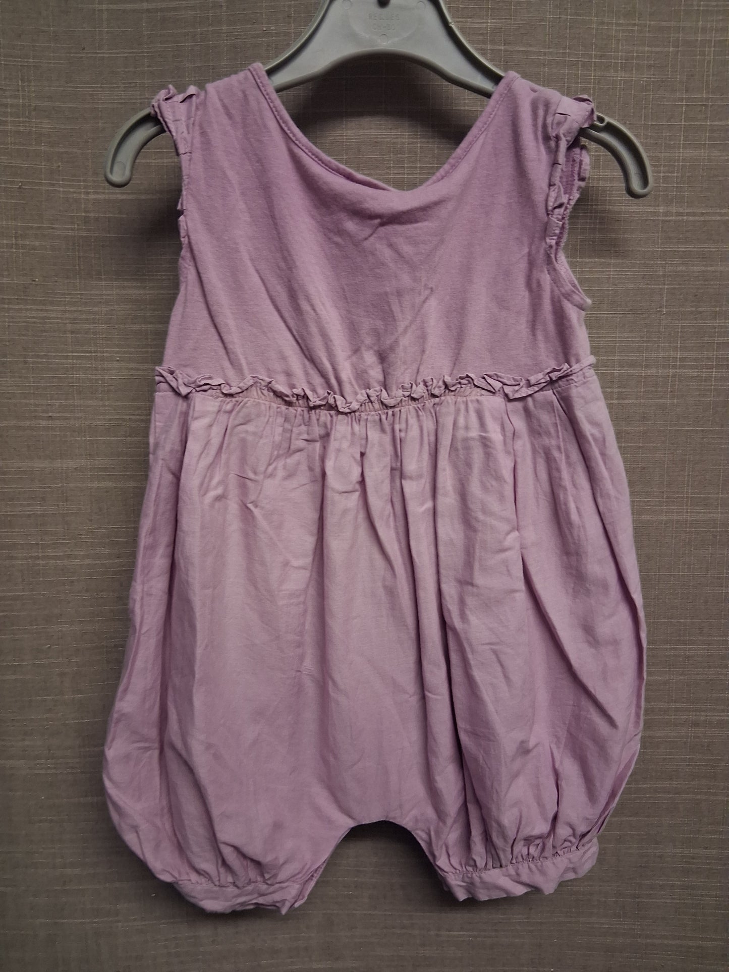 Ted Baker Girls Lilac Romper Sleeveless 100% Cotton Age 3-6 Months