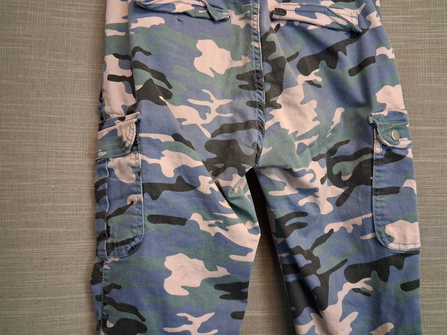 Select Girls Cargo Trousers Blue Mix Age 14 Years