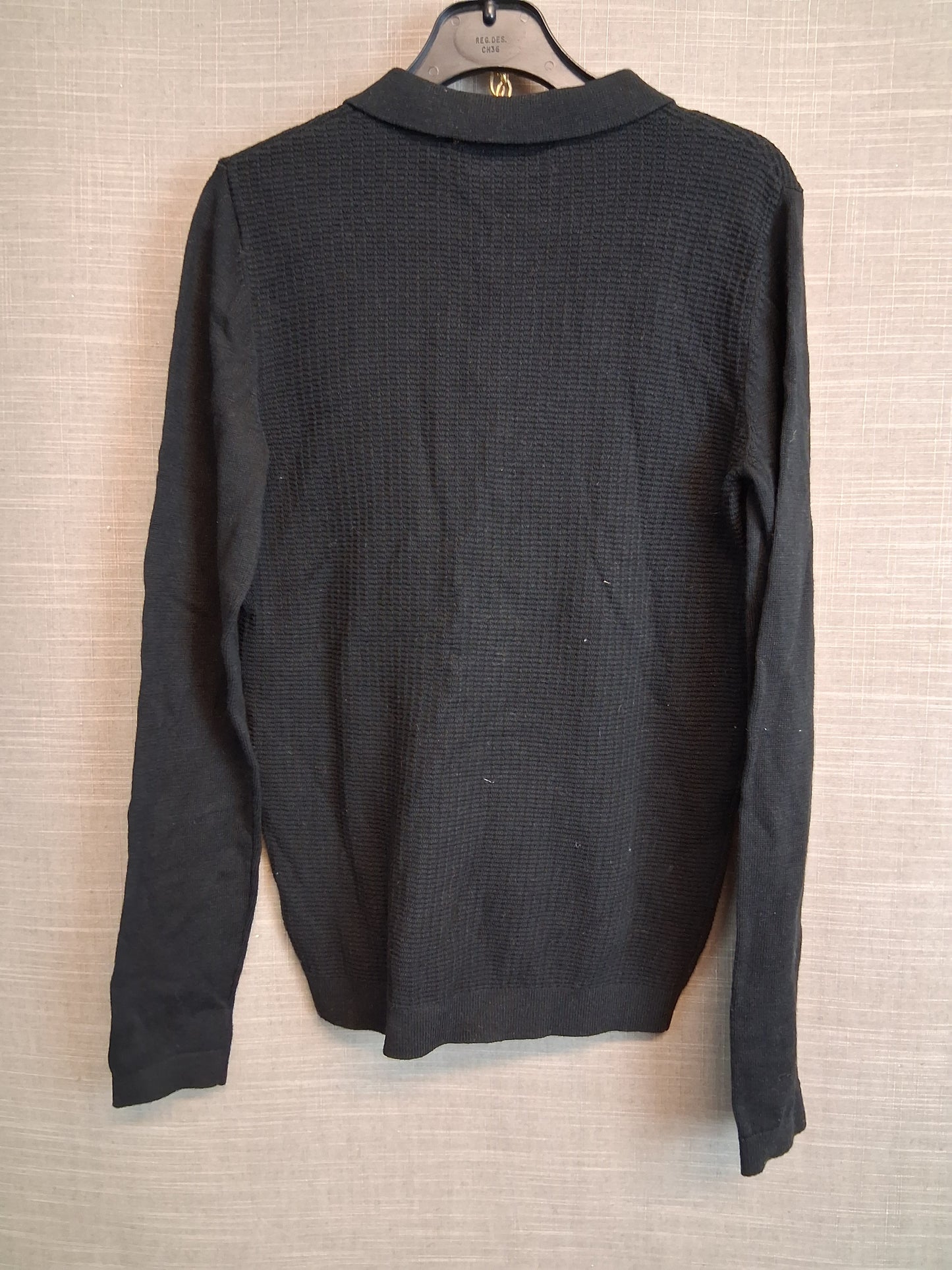 Next Boys Black Knitted Long Sleeve Lightweight Sweater Age 10 Years New