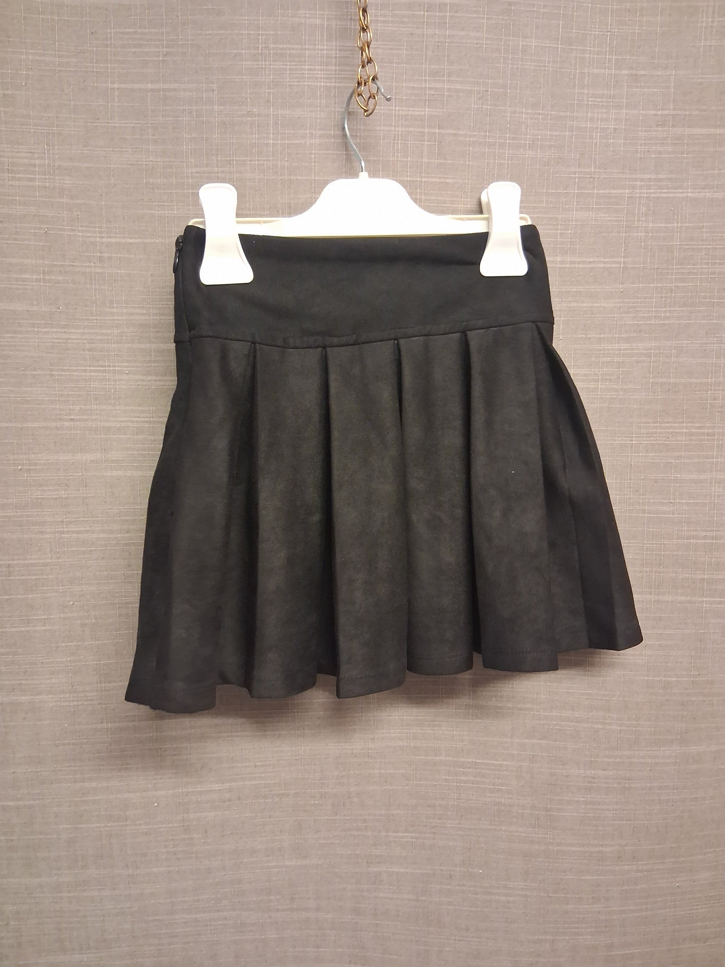 Zara Boys Black Pleated Black Skirt Soft Touch Age 6-7 Years