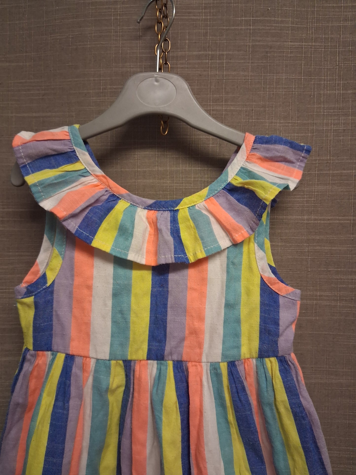 Next Girls Multicolour Sleeveless Lined Dress Age 4-5 Years