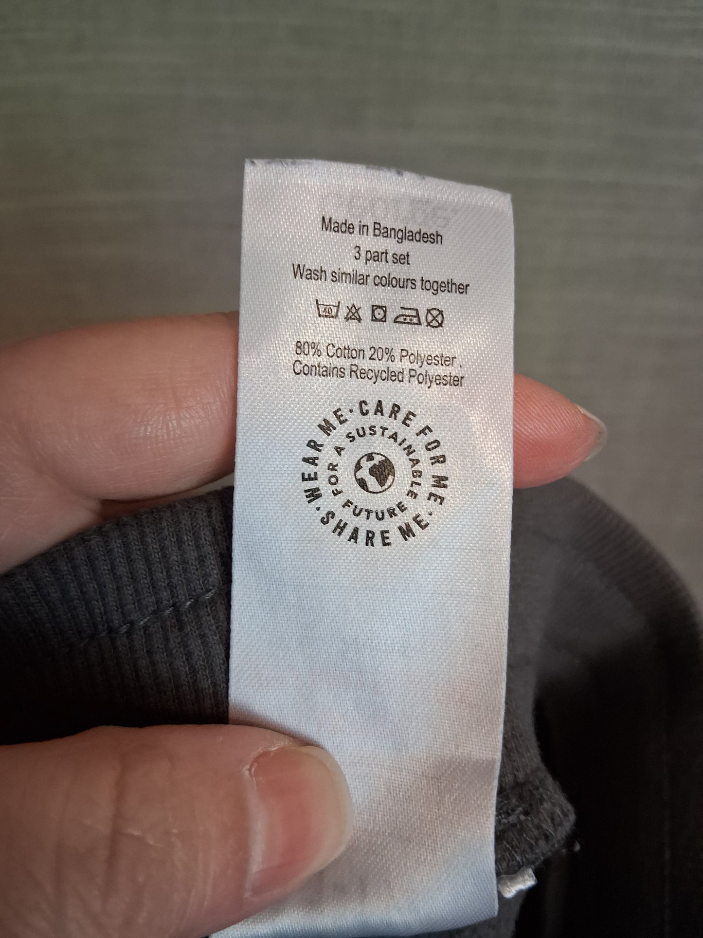 George Boys Grey Jersey Joggers Age 12-18 Months