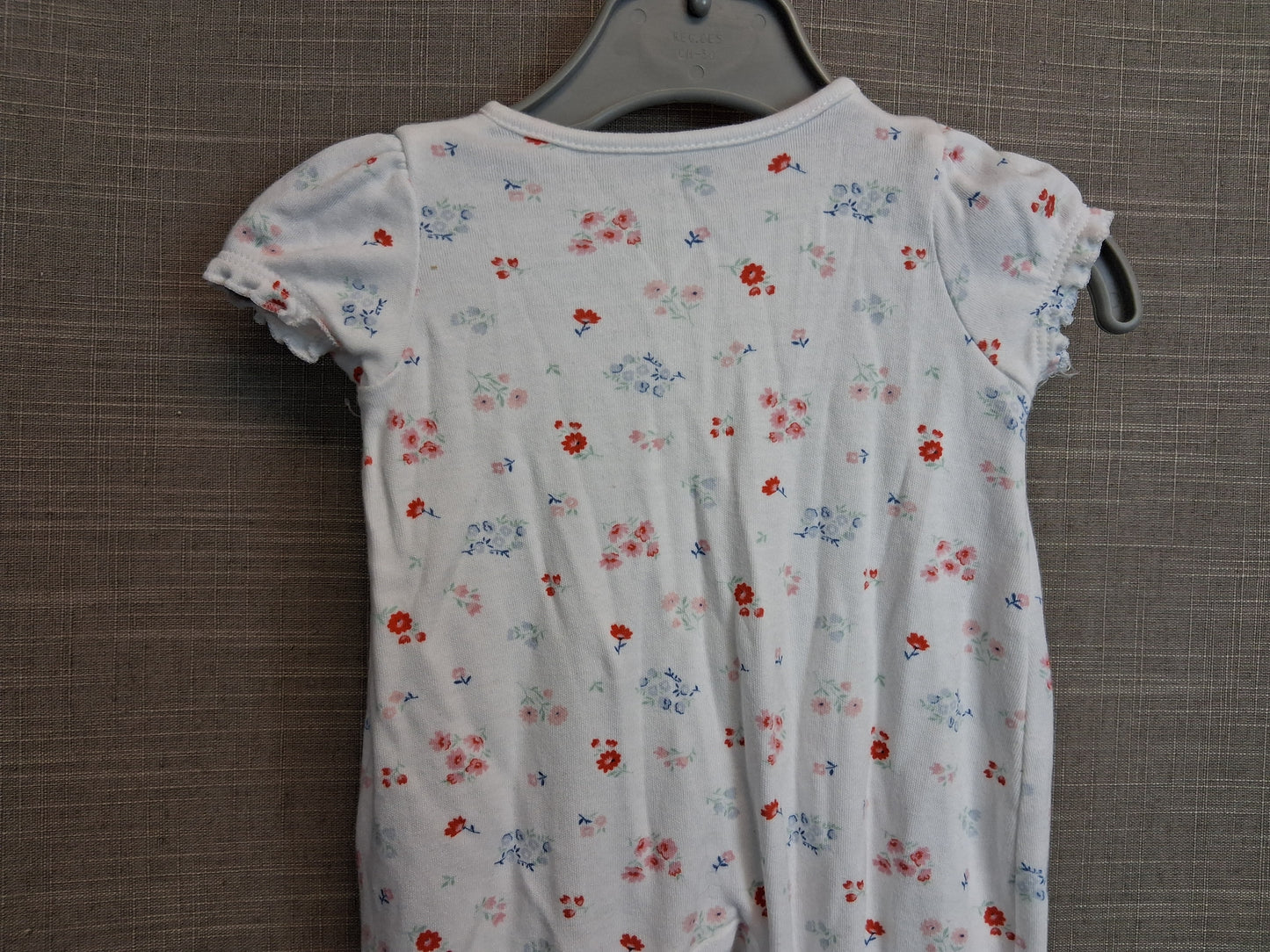 Nutmeg Girls White Floral Summer Romper Age Newborn