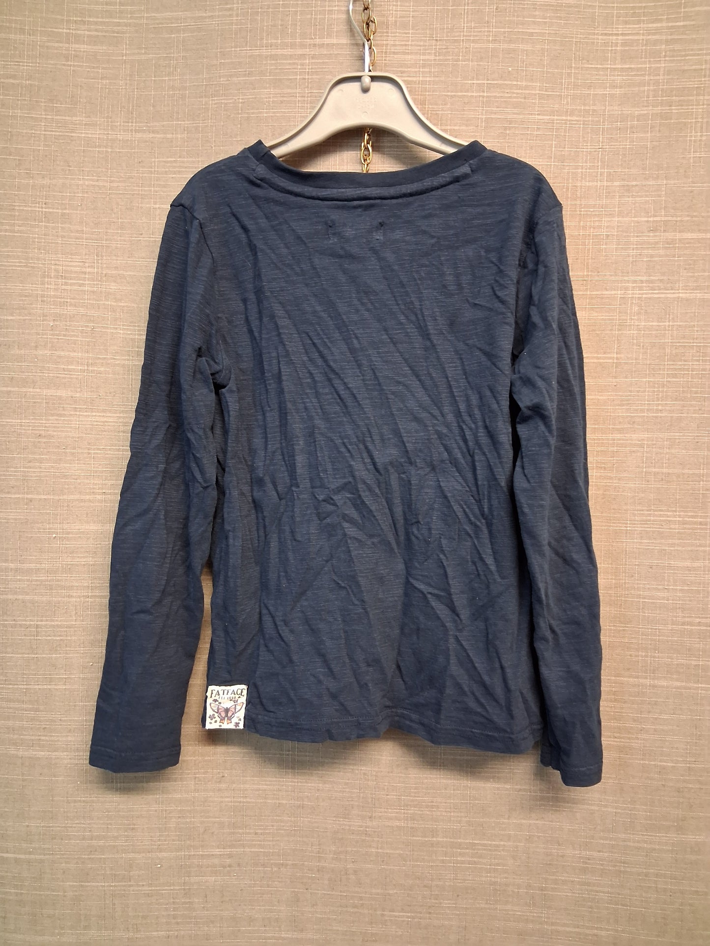 Fat Face Girls Navy Long Sleeve T-Shirt Age 6-7 Years