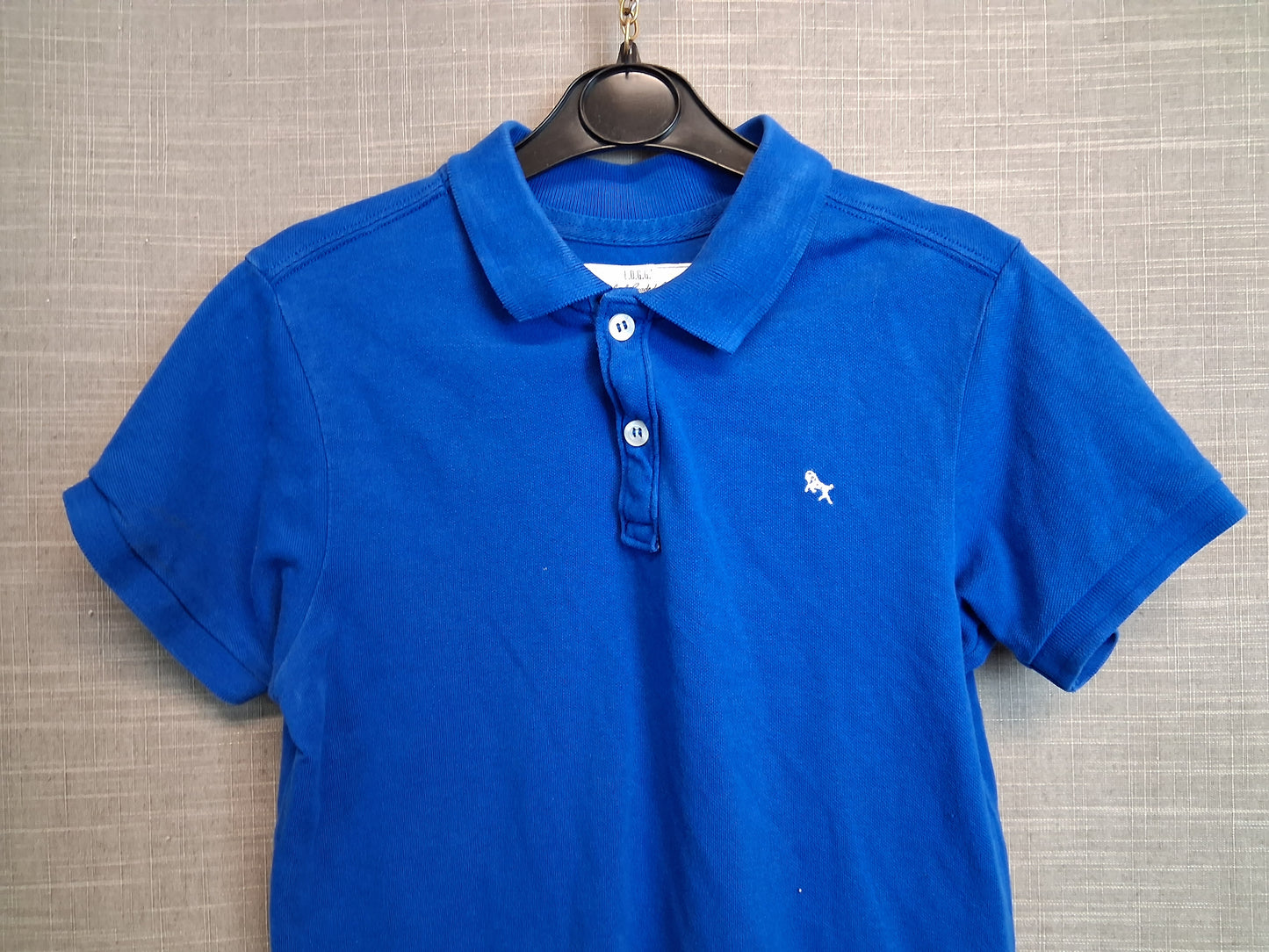 H&M Boys Blue Polo T-Shirt Age 8-10 Years