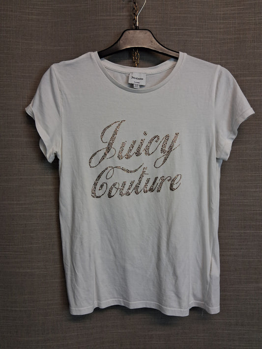 Juicy Couture Girls White Diamanté Spellout Age 14-15 Years